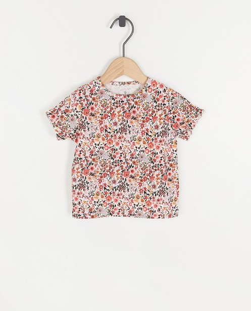 T-shirt rose fleuri - null - Cuddles and Smiles