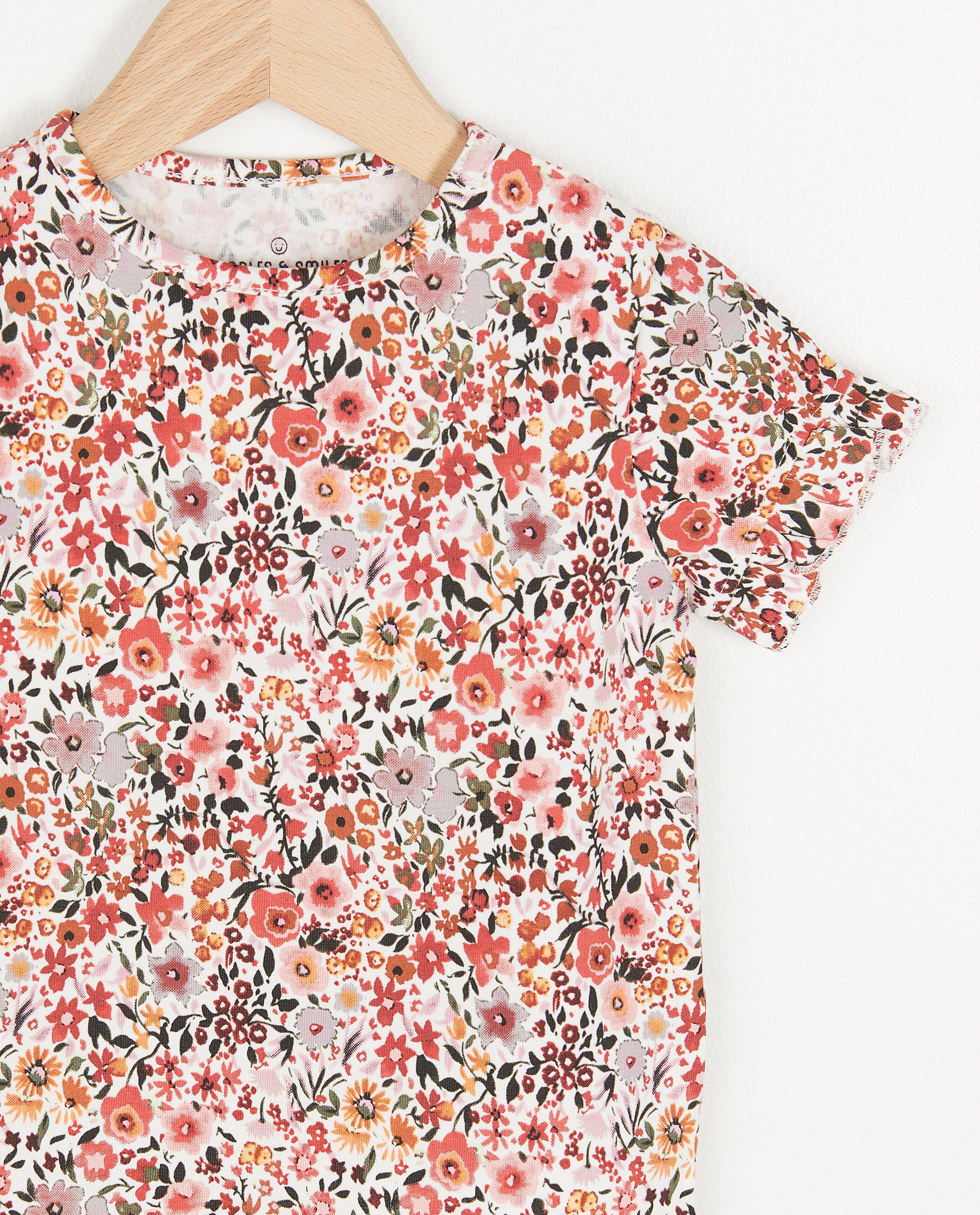T-shirts - T-shirt noir fleuri