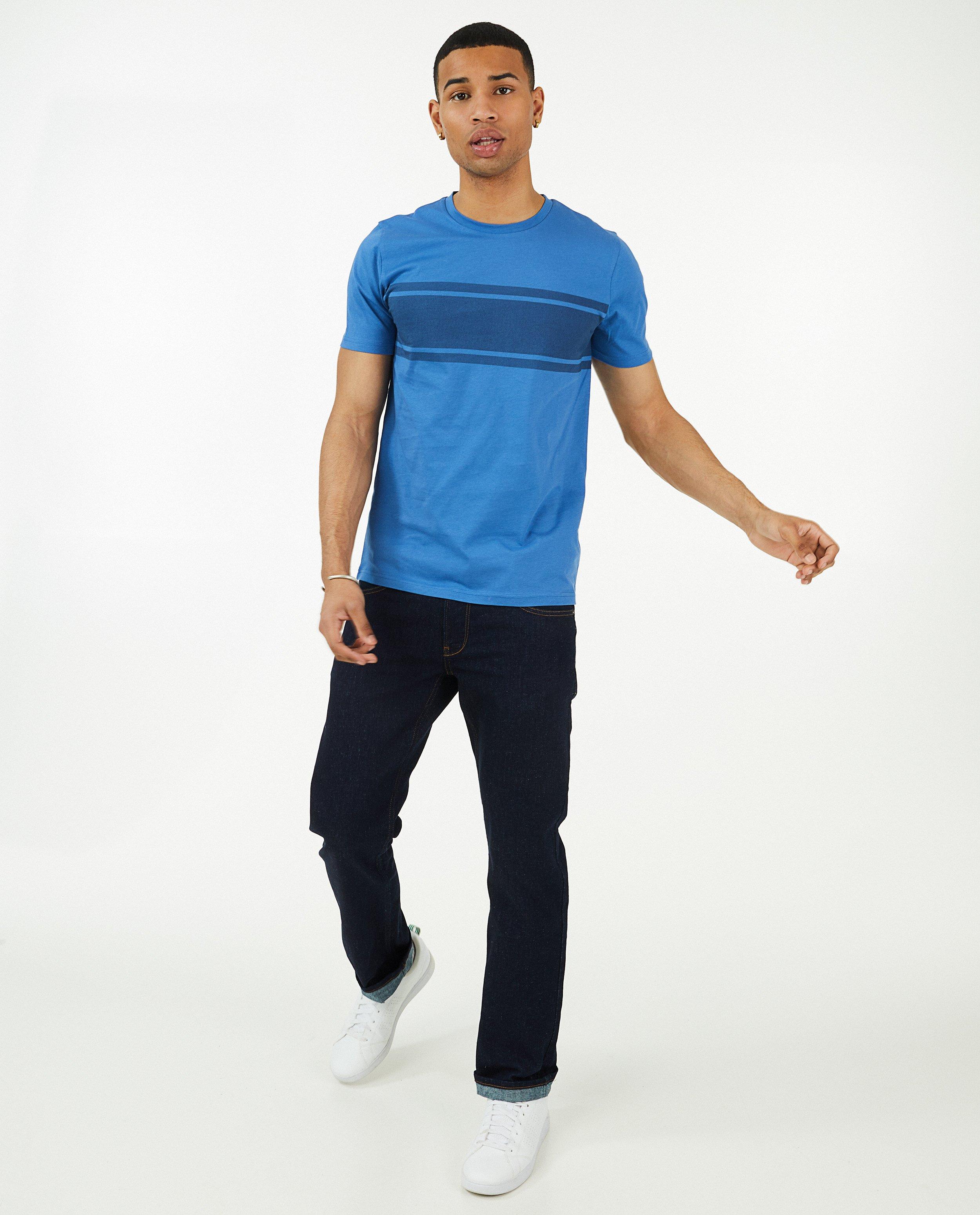 Groen T-shirt met strepen - null - Quarterback