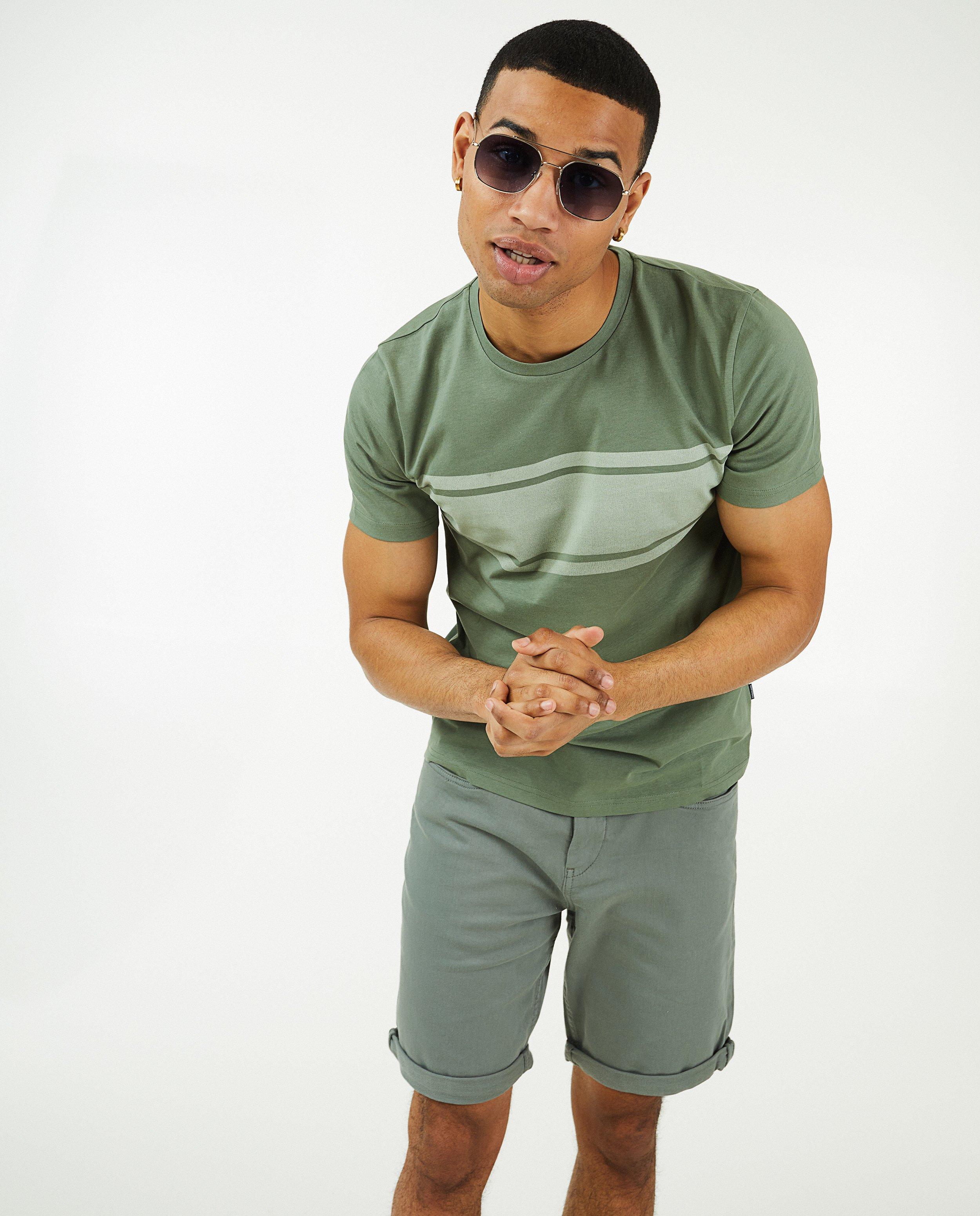 T-shirts - Grijs T-shirt met strepen
