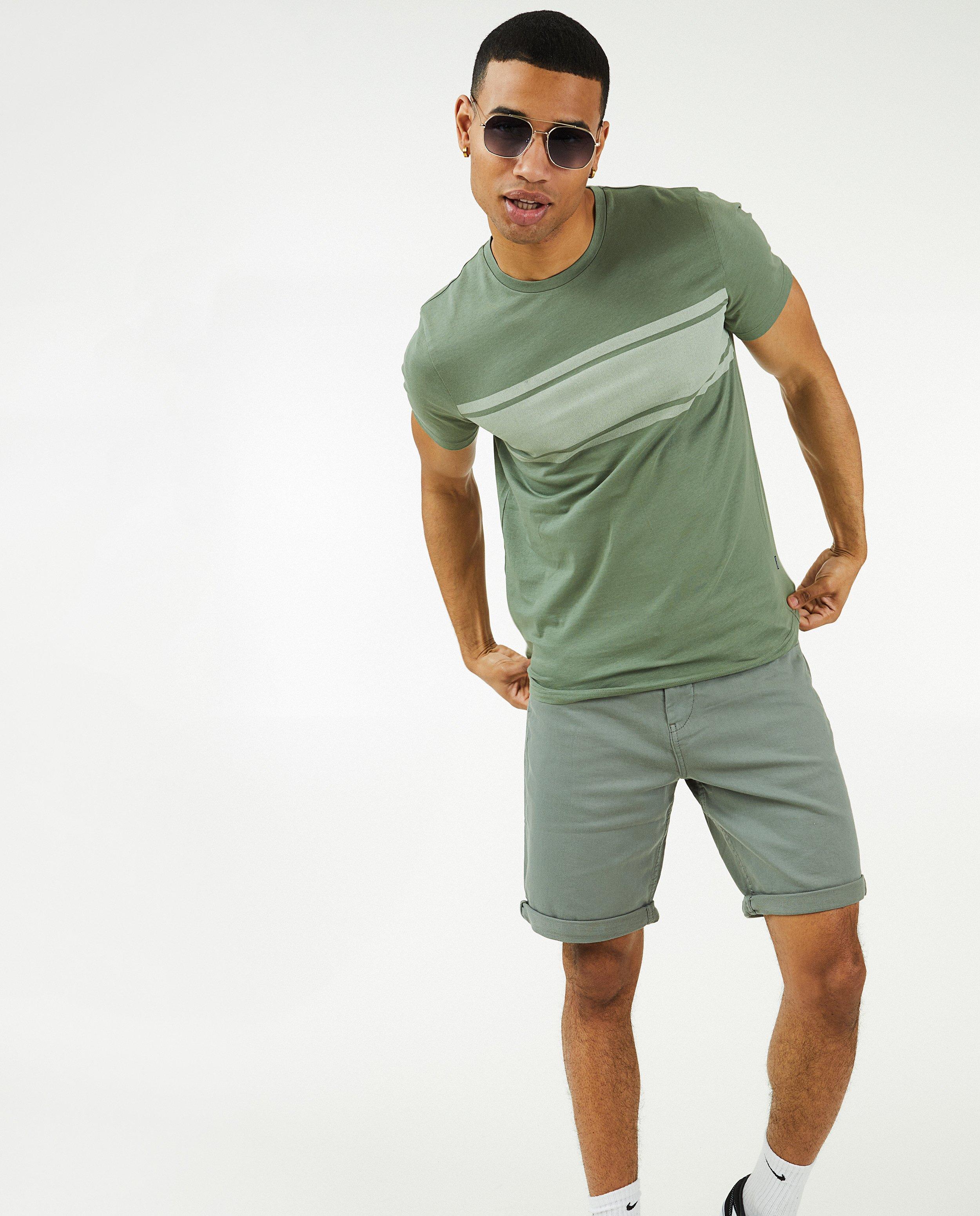 T-shirts - Grijs T-shirt met strepen