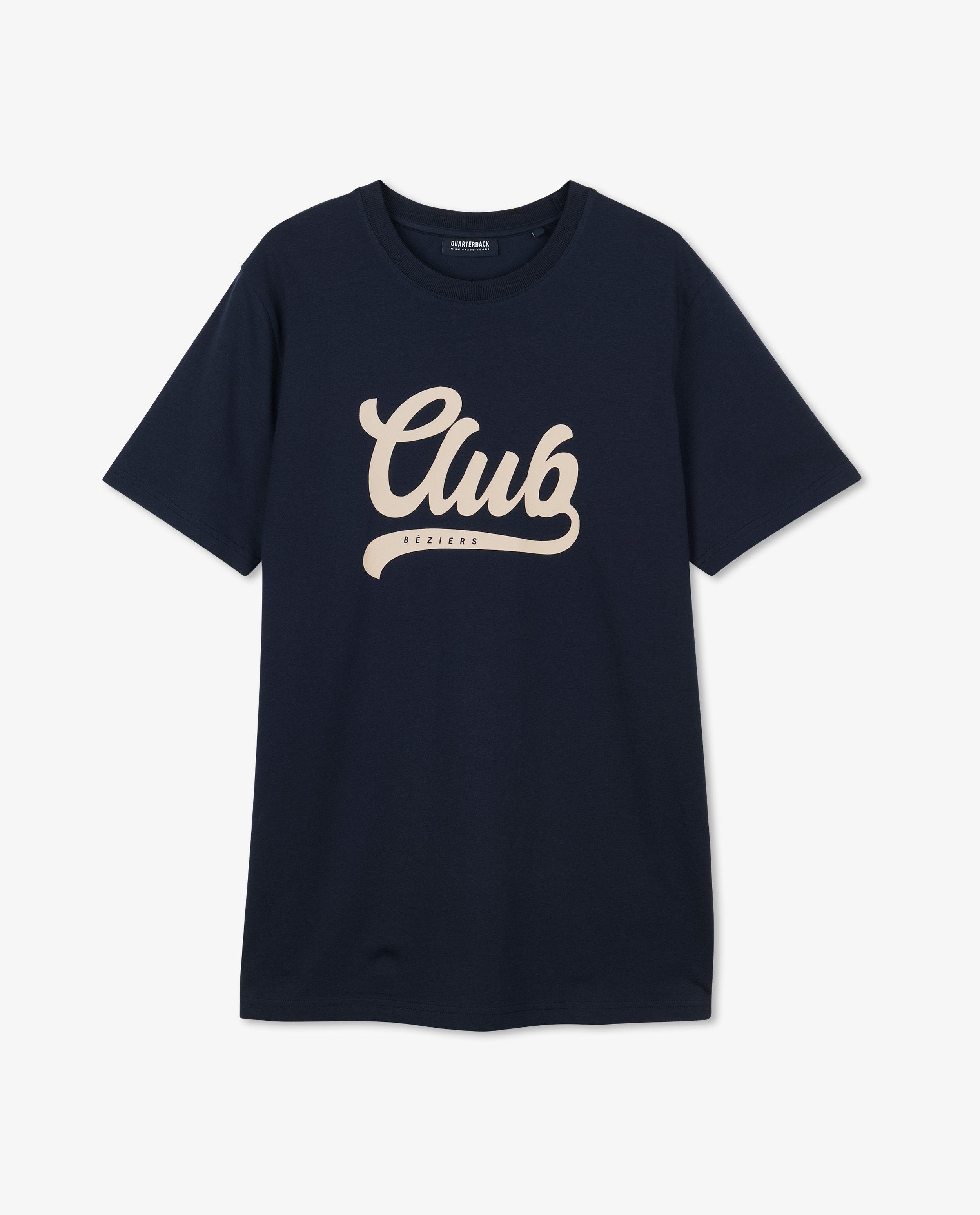 T-shirts - Blauw T-shirt met opschrift