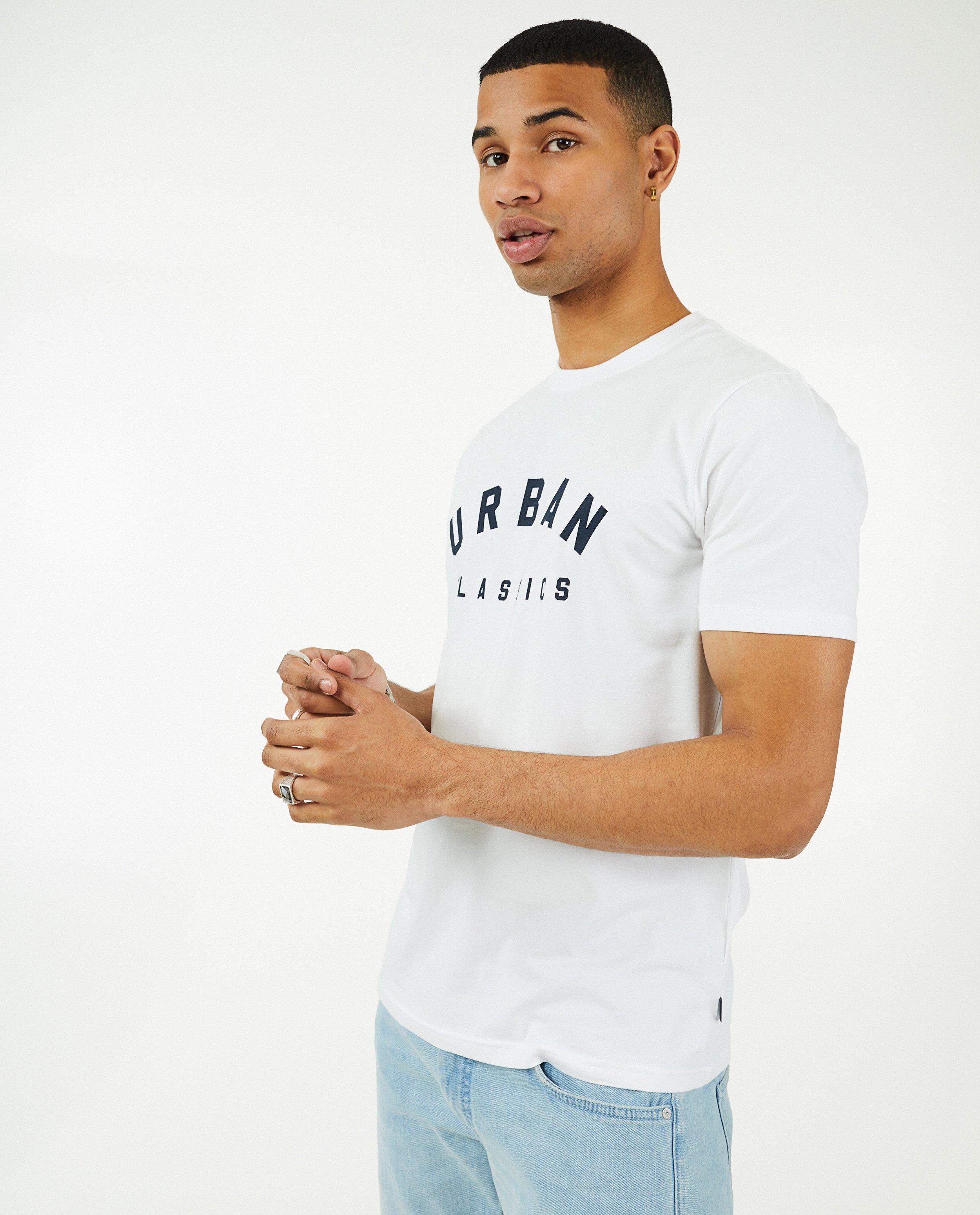 T-shirts - Blauw T-shirt met opschrift
