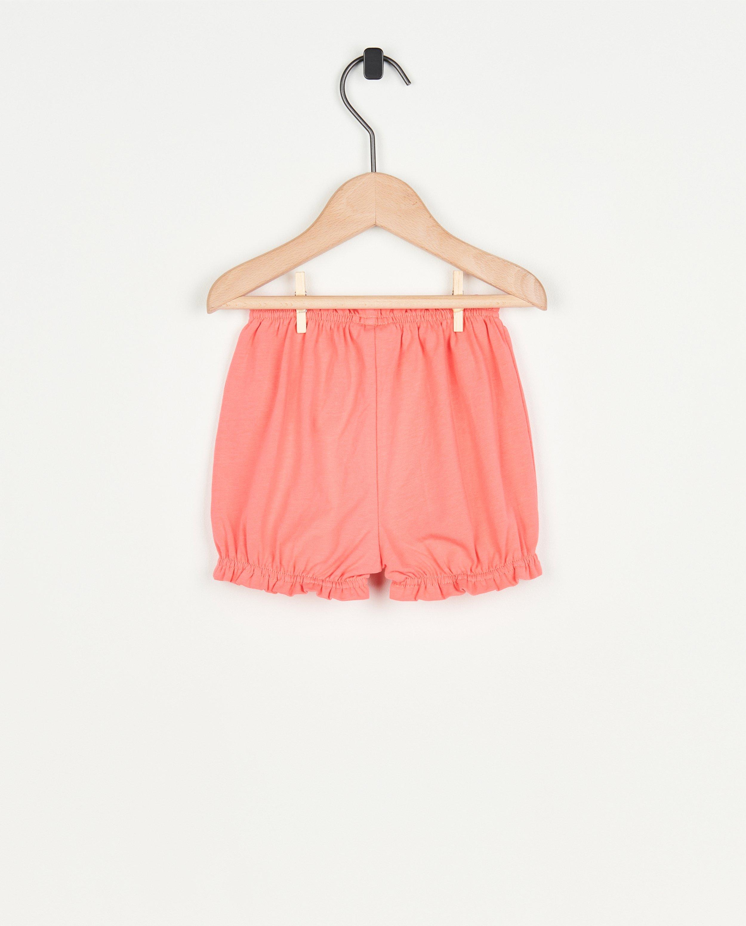 Shorts - Short jaune avec un petit nœud
