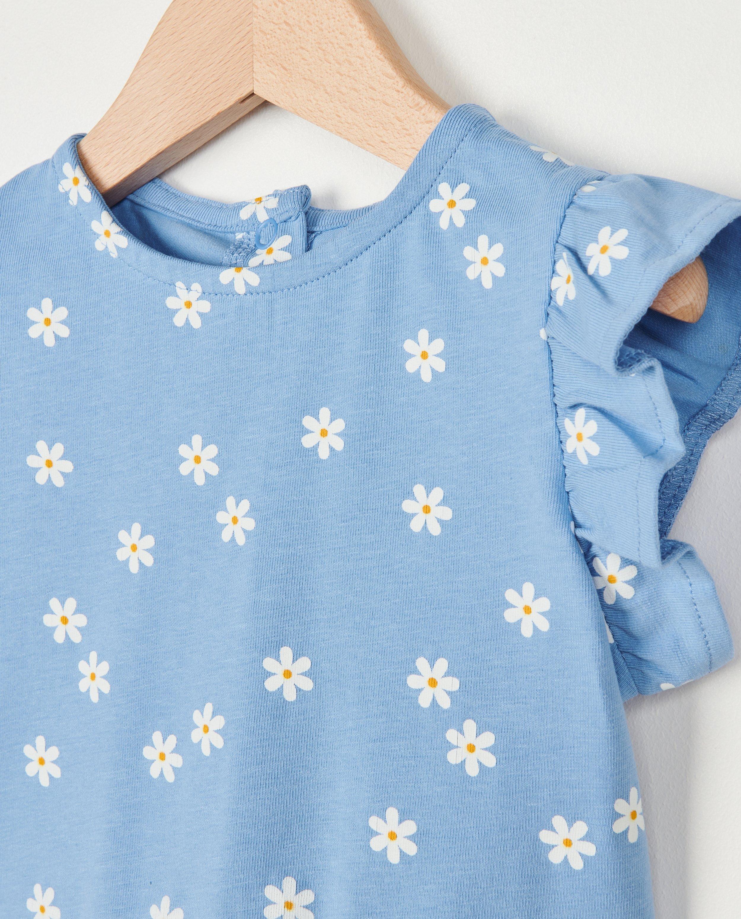 Robes - Robe jaune à imprimé fleuri
