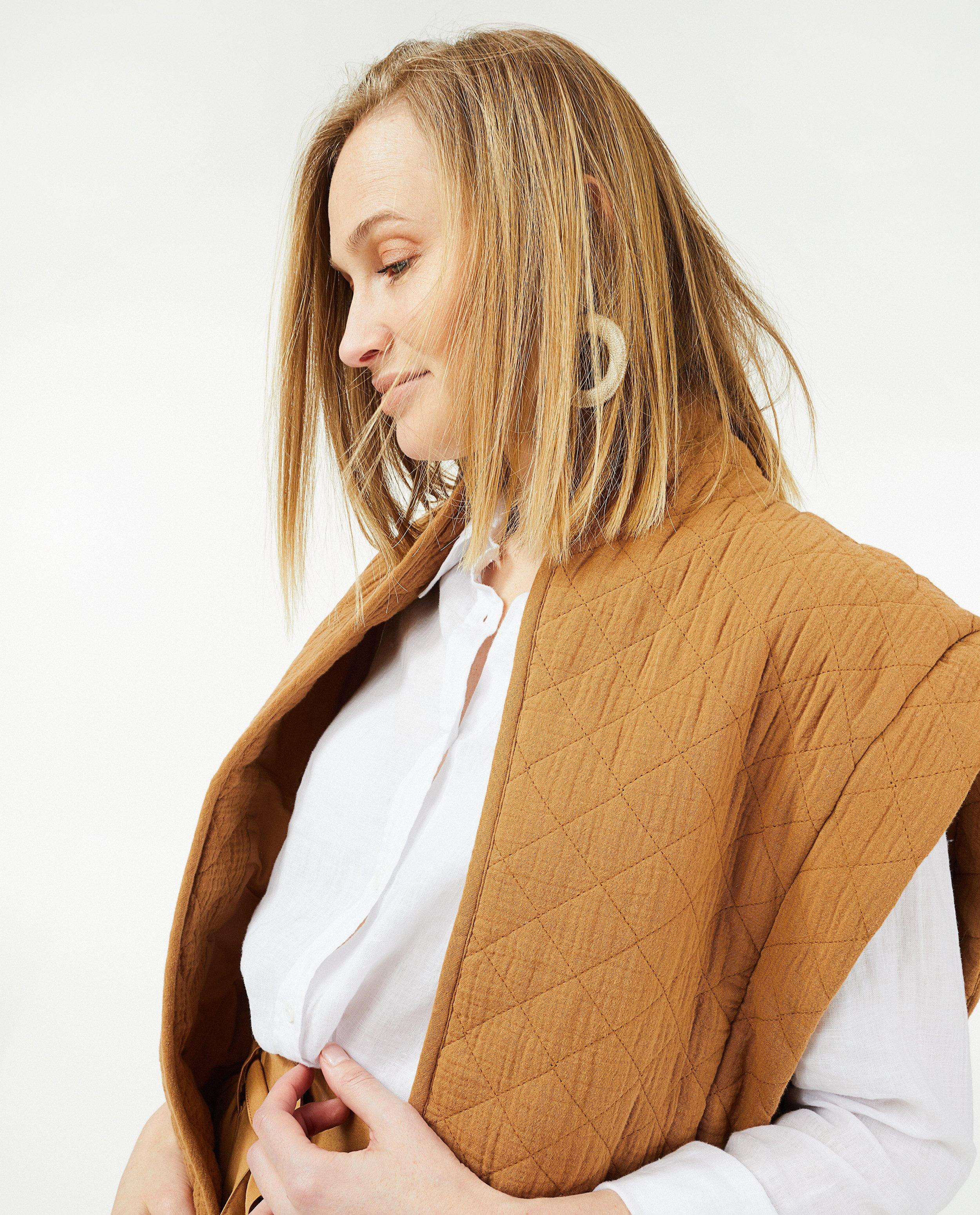 Blazers - Bruine quilted blazer Sora