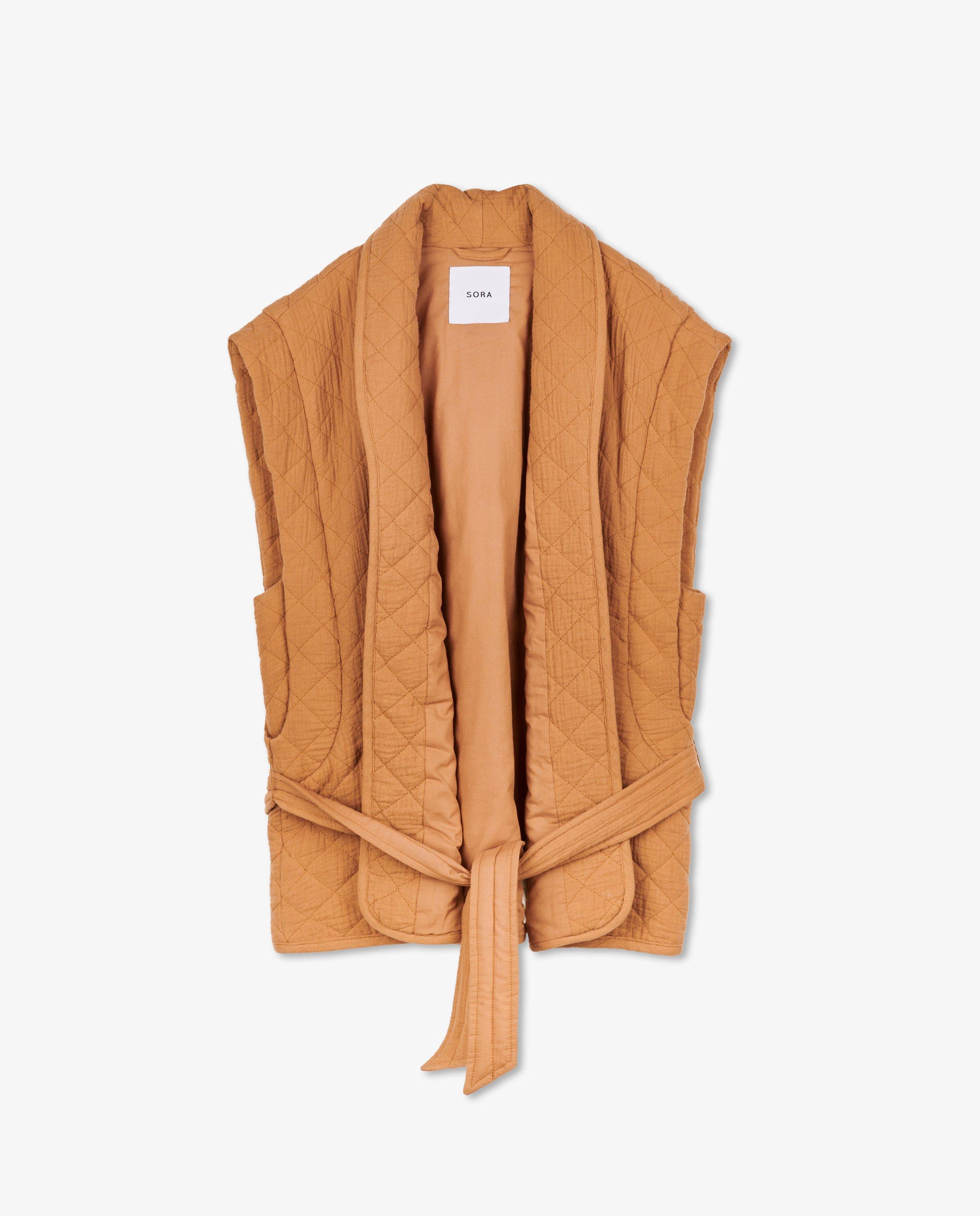 Blazers - Bruine quilted blazer Sora