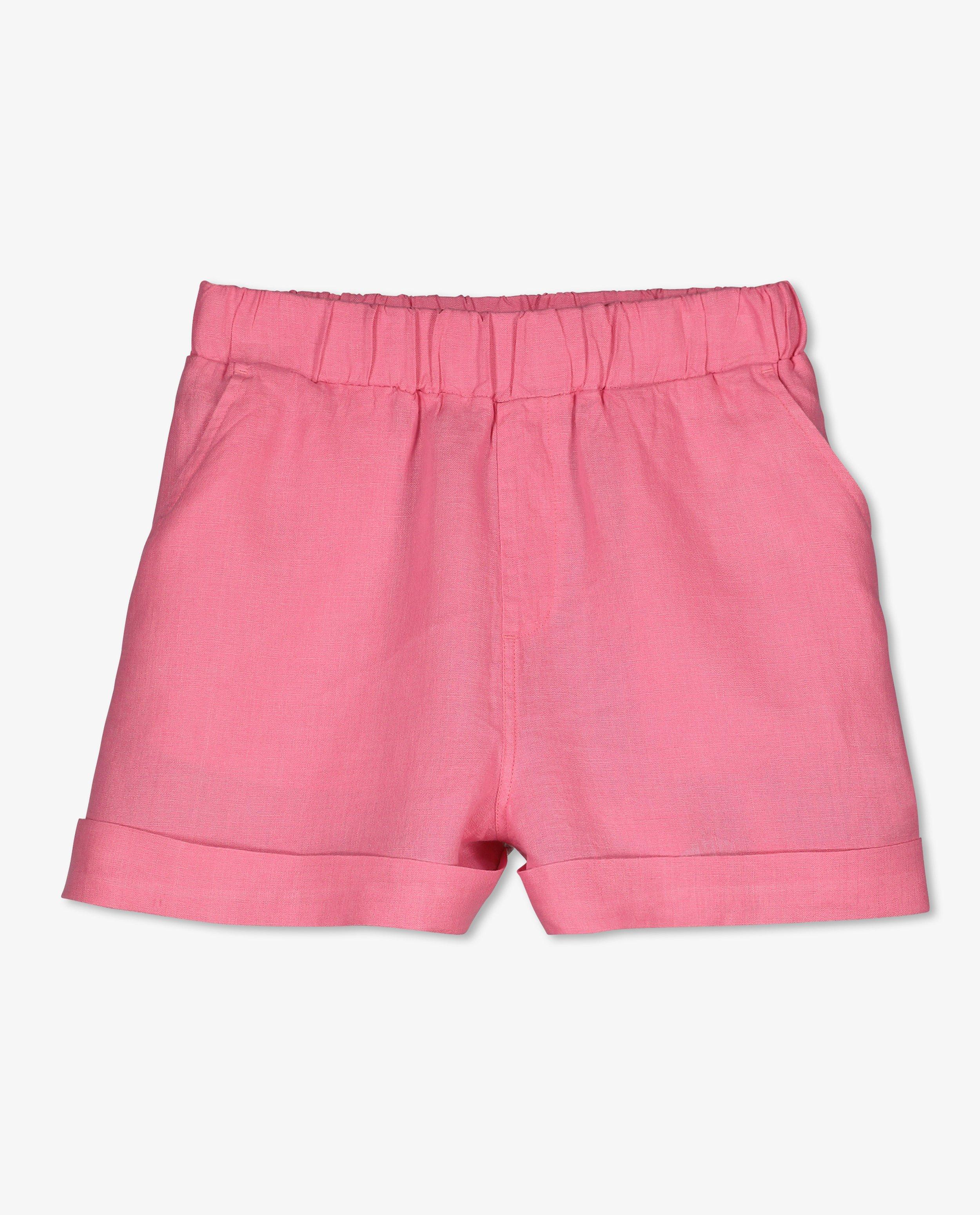 Shorten - Roze linnen short Nanja Massy