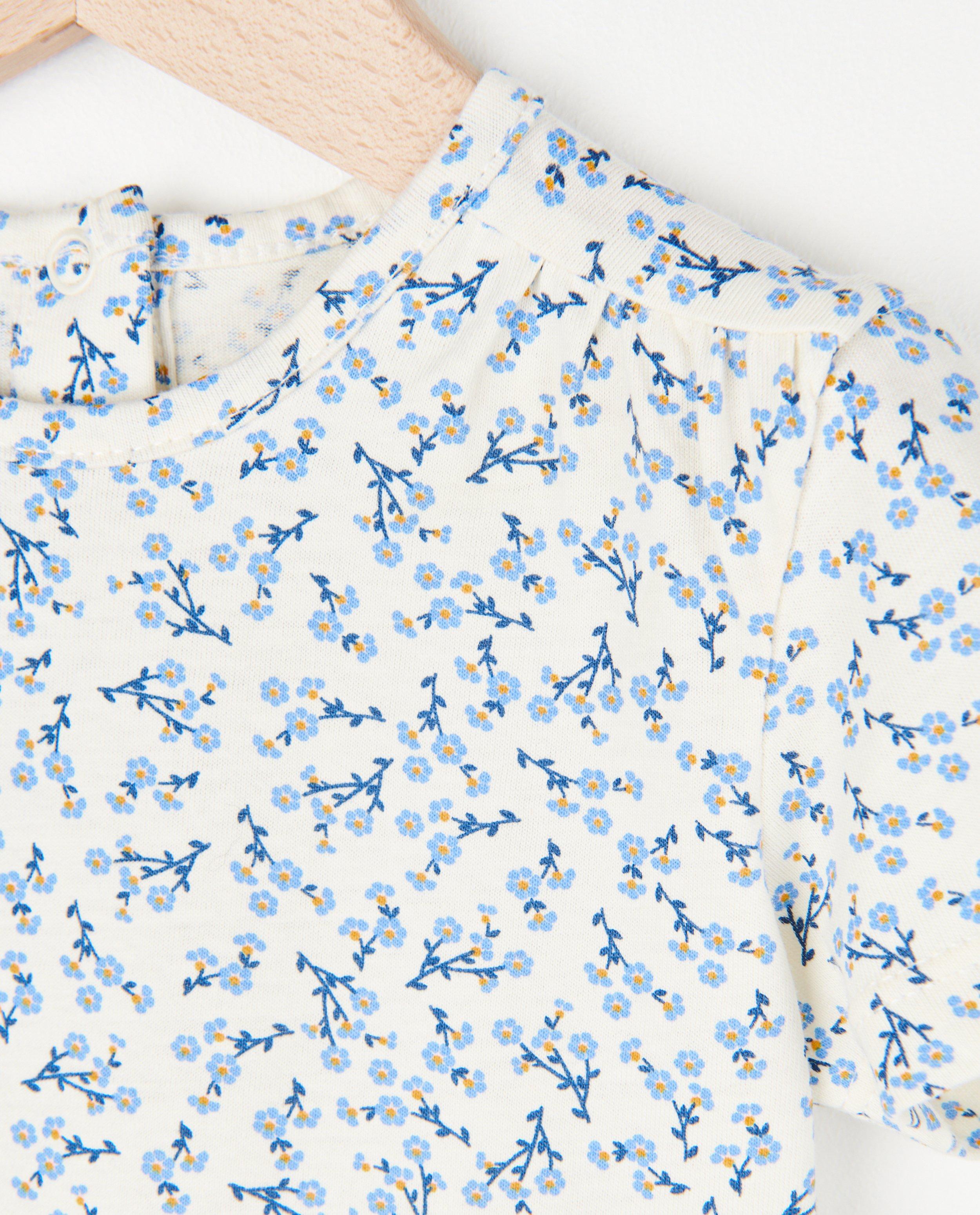 T-shirts - Geel T-shirt met bloemenprint
