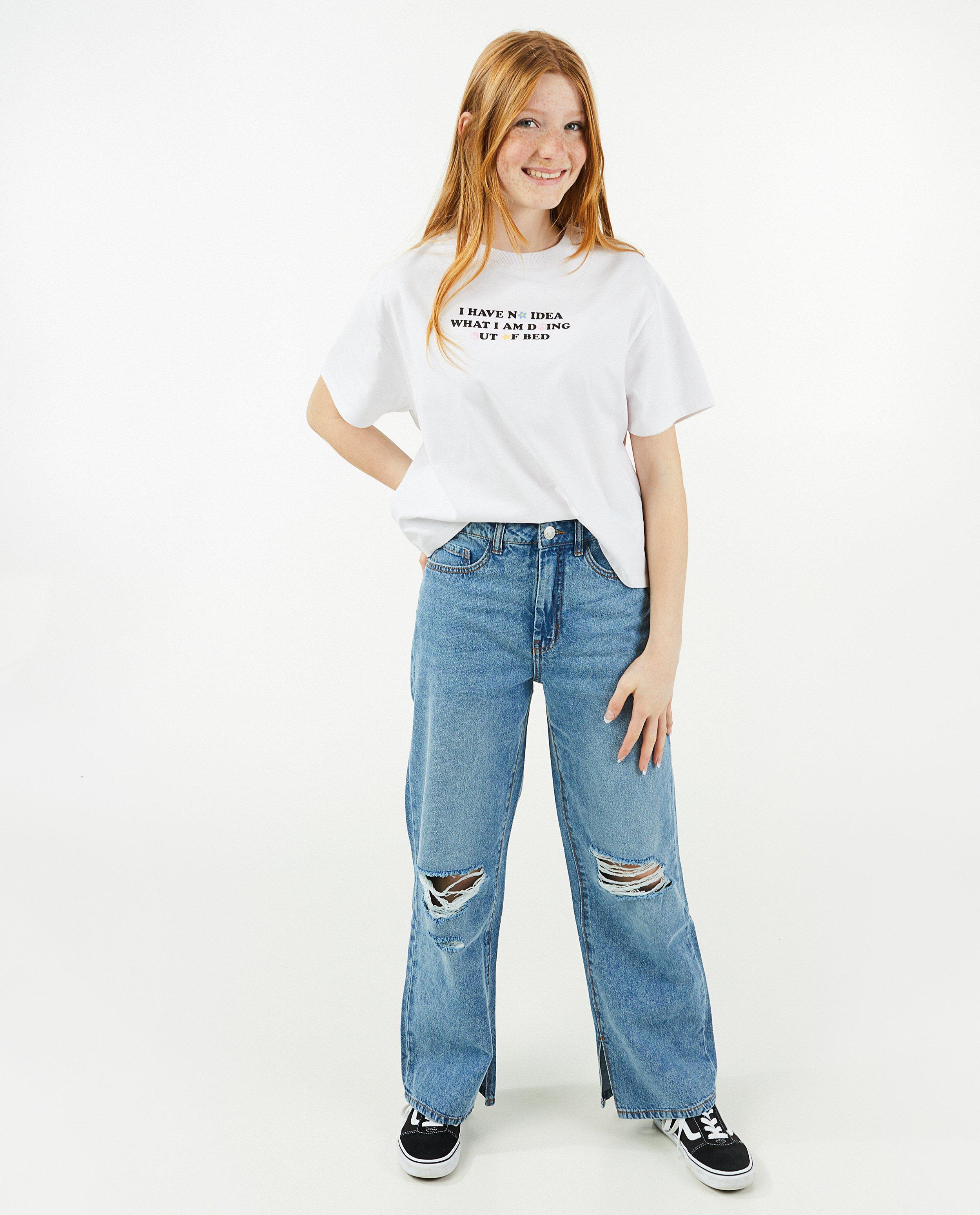 Wit T-shirt met opschrift - null - Groggy