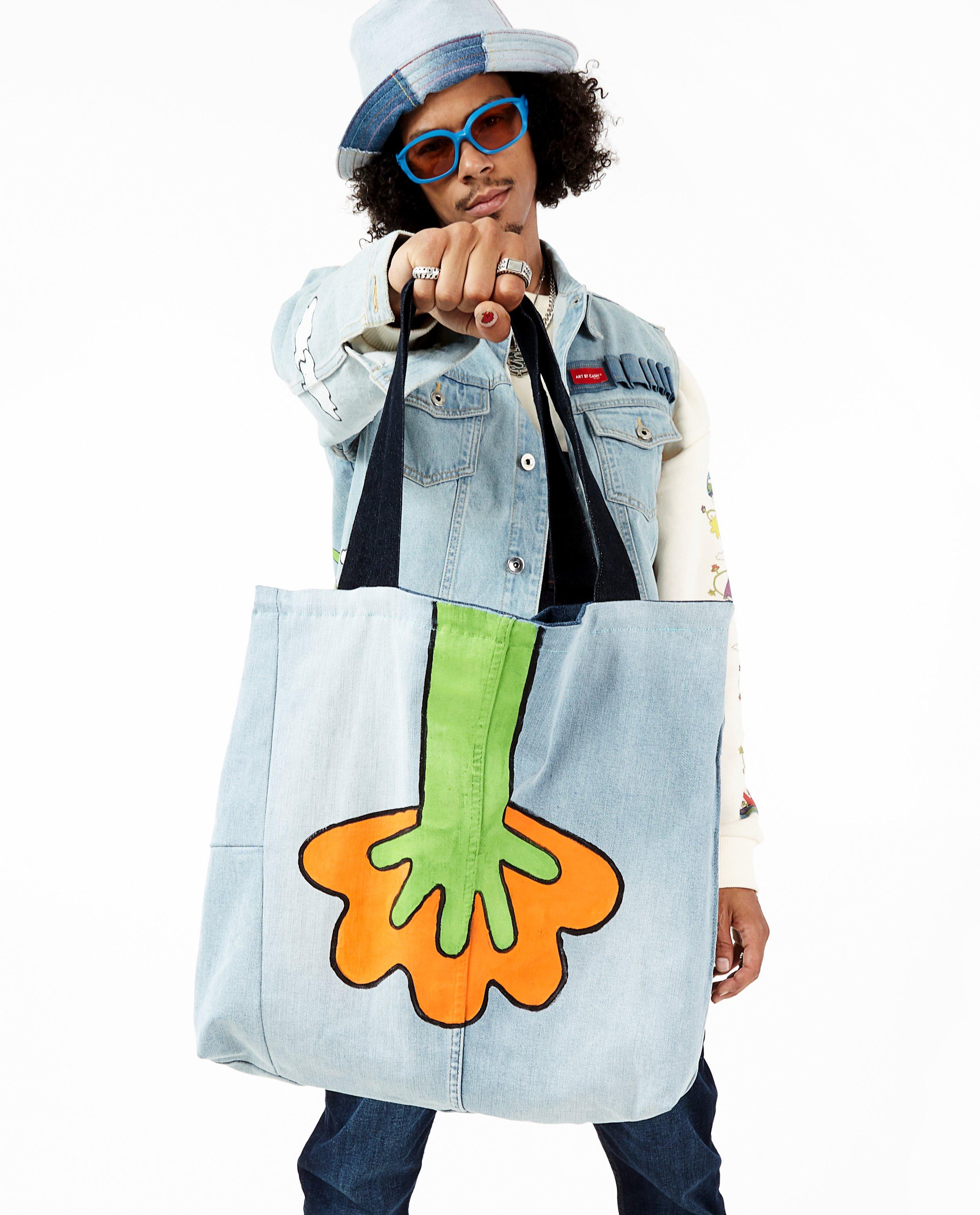 Sacs - Totebag réversible upcycled Art BY CASH