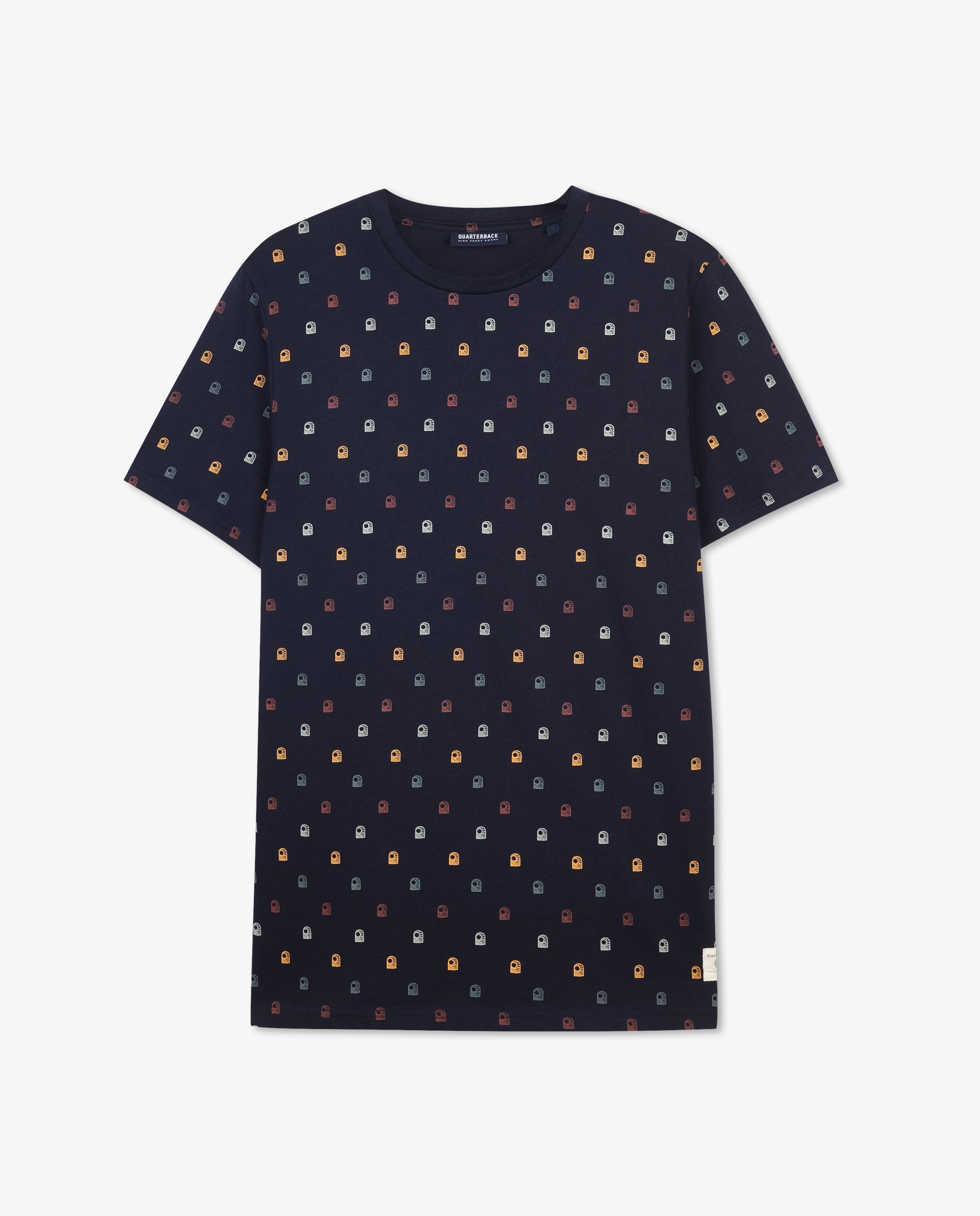 T-shirts - Donkerblauw T-shirt met print