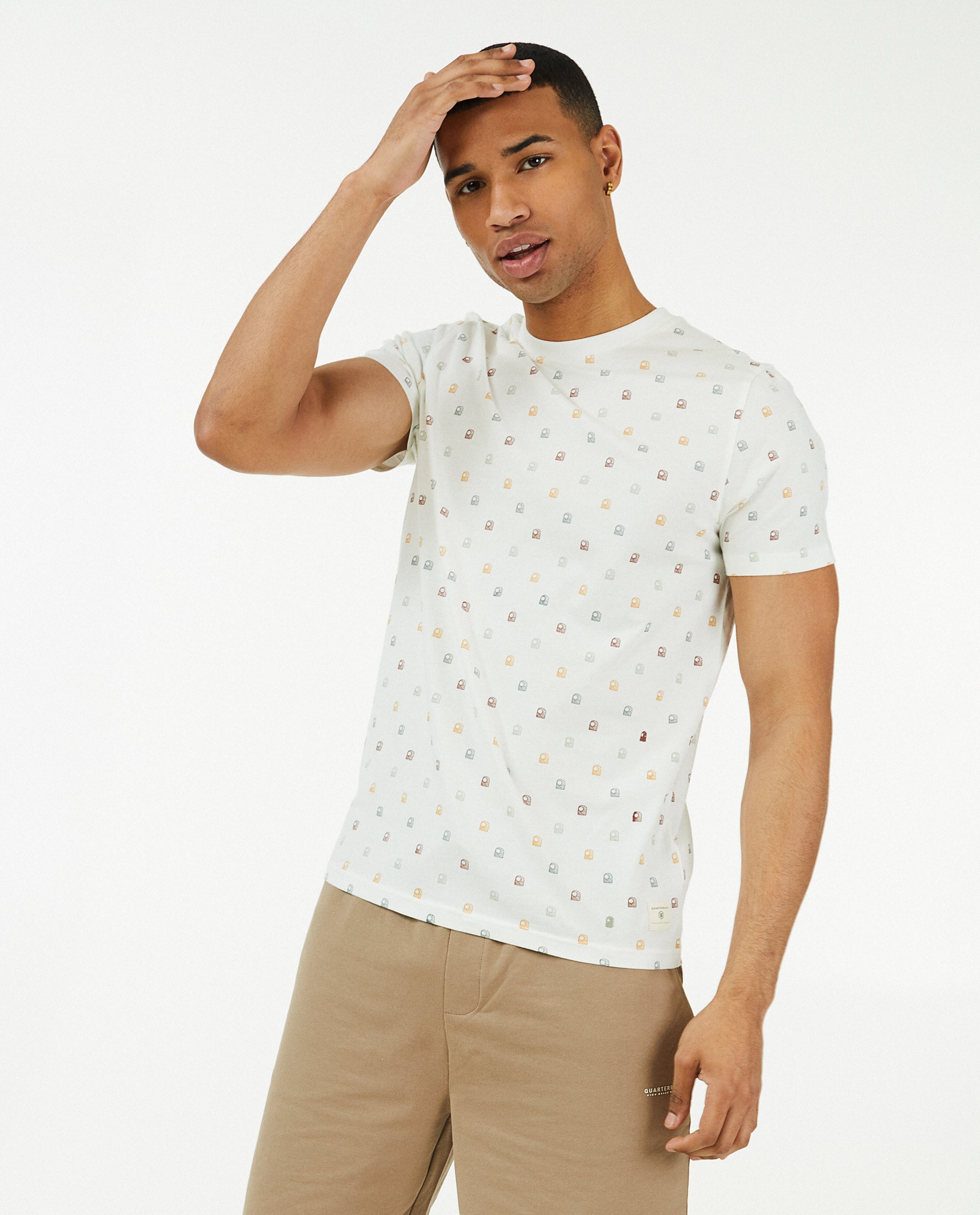 T-shirts - Donkerblauw T-shirt met print