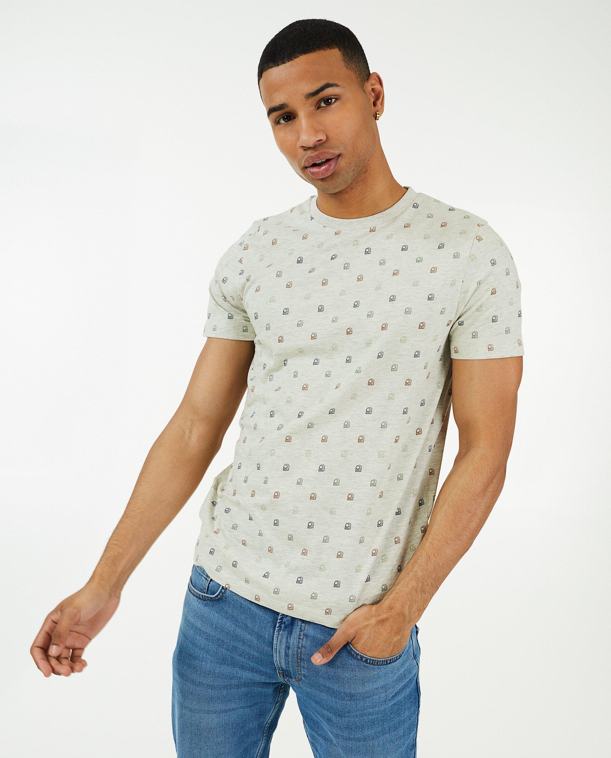 T-shirts - Donkerblauw T-shirt met print