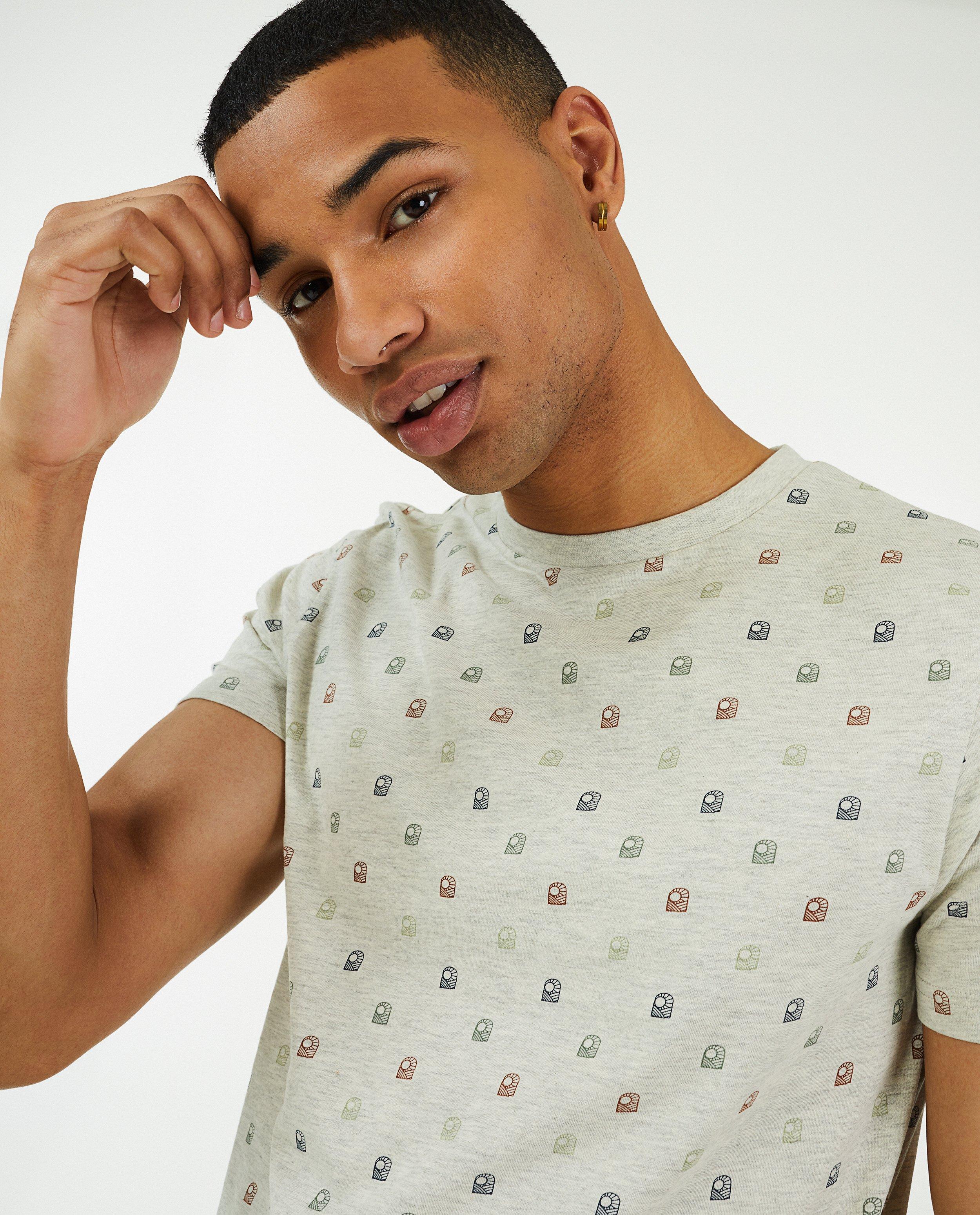 T-shirts - Donkerblauw T-shirt met print
