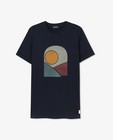 T-shirts - Donkergroen T-shirt met print