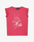 T-shirts - Roze T-shirtje met print Maya
