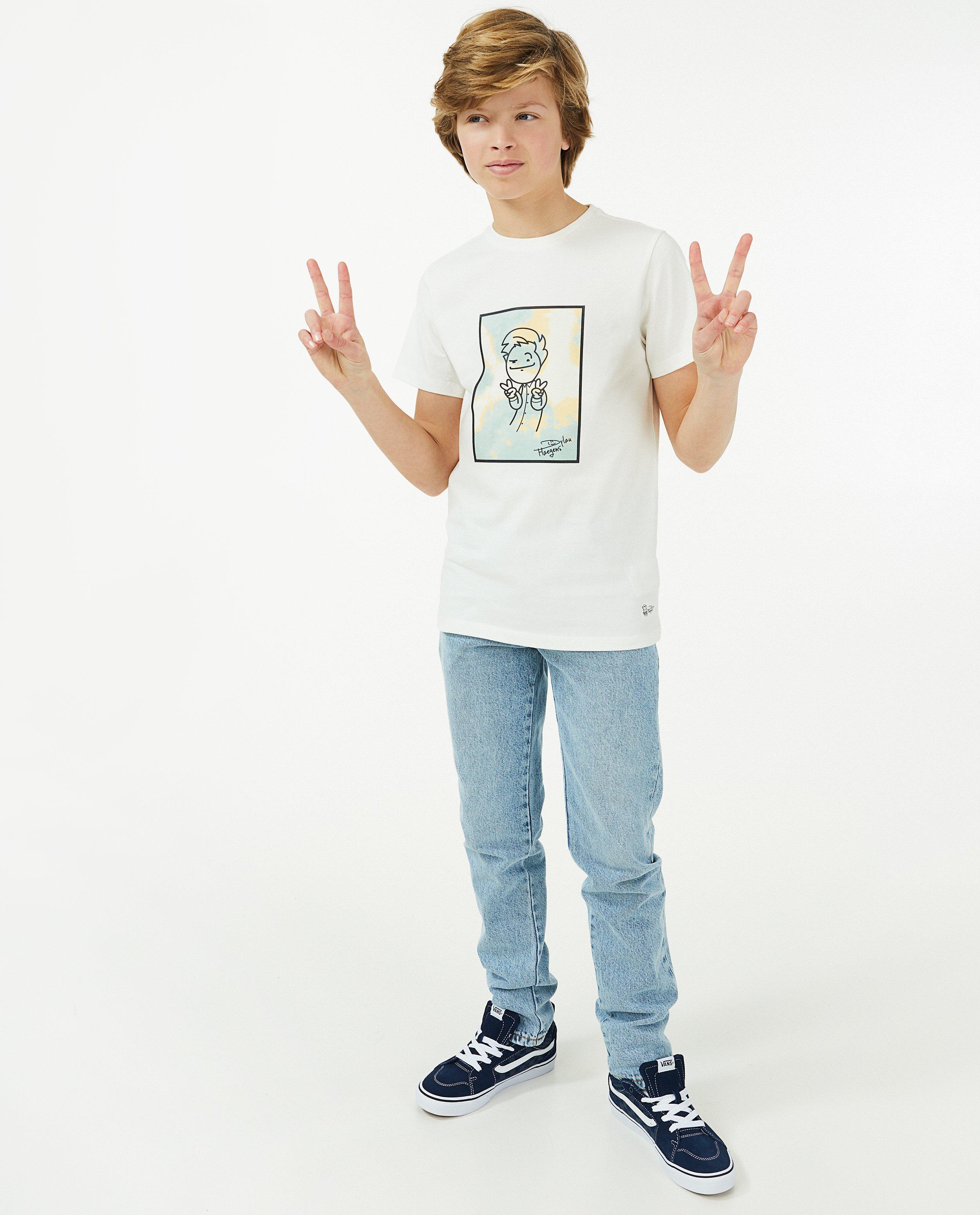 Wit T-shirt Dylan Haegens - null - Dylan Haegens