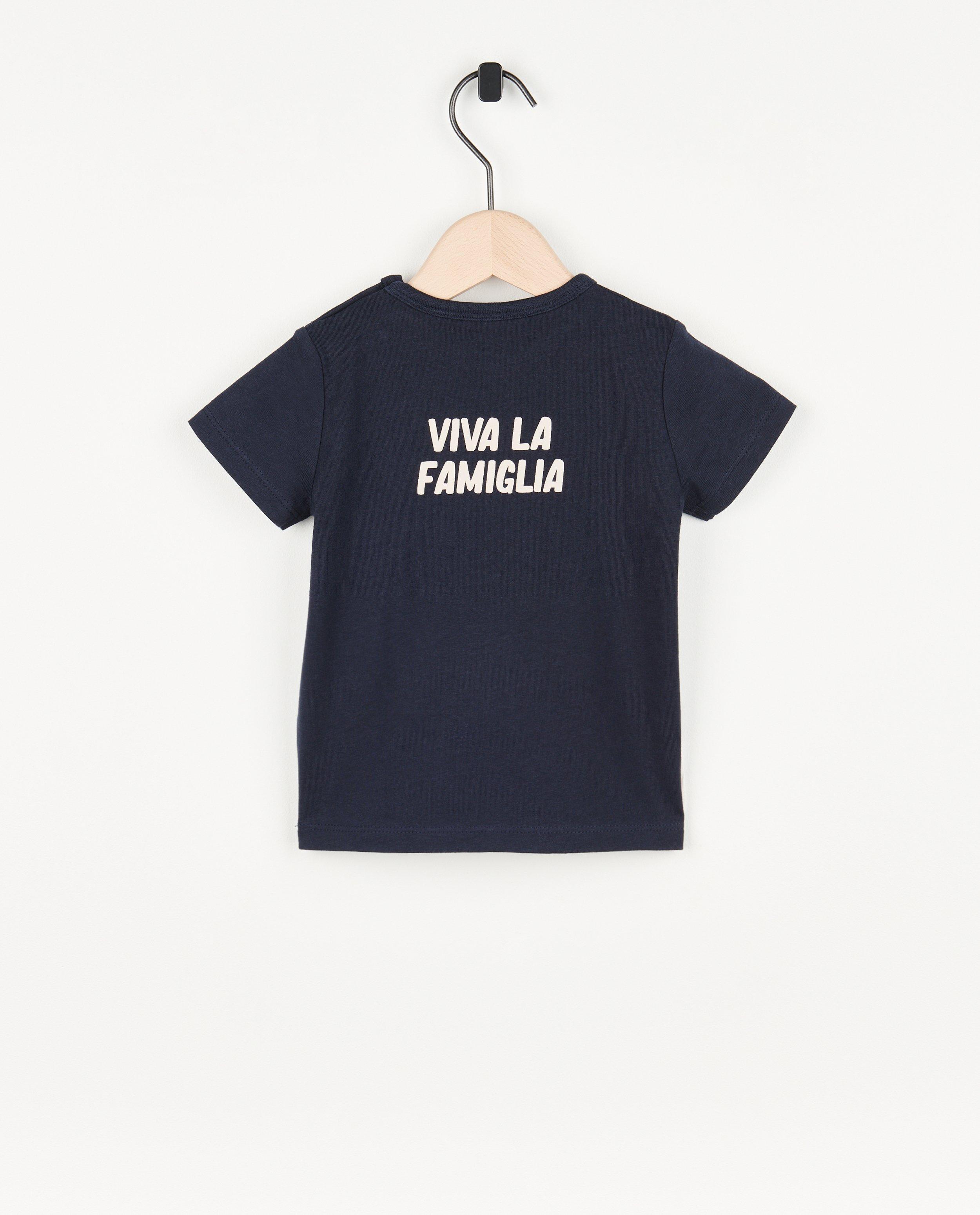 T-shirts - T-shirt bleu foncé à imprimé