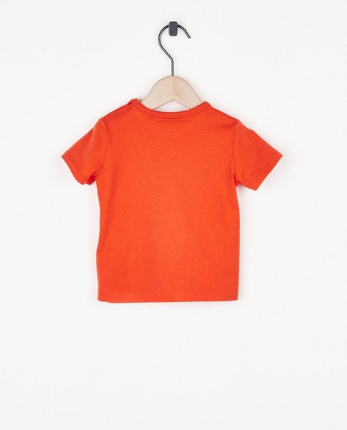 T-shirts - Rood T-shirtje met print, baby