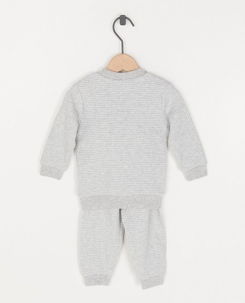 Pyjamas - Pyjama gris rayé Feetje