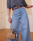 Blauwe jeans, wide leg fit - null - Dina Tersago