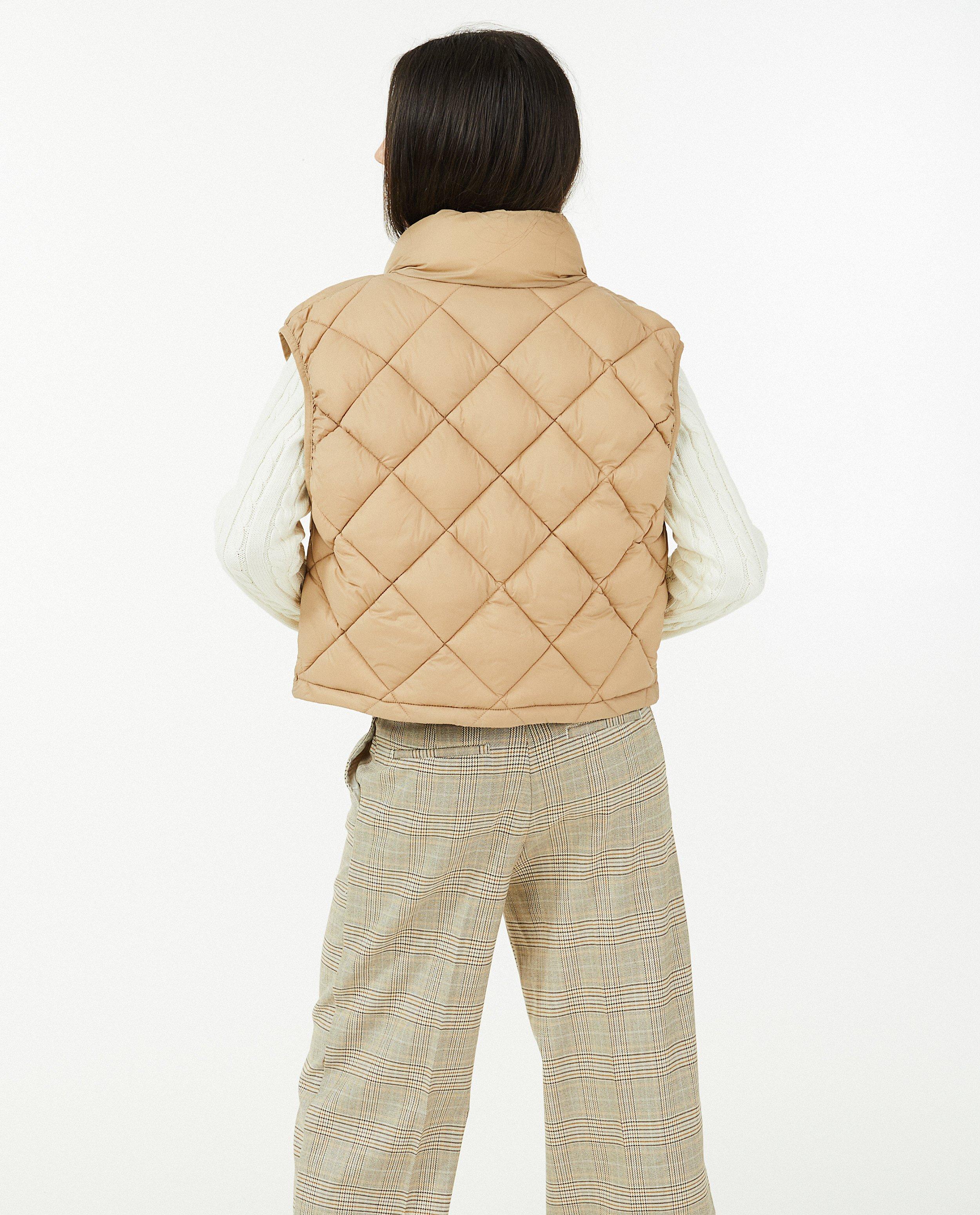 Quilted bodywarmer in beige - Product Detail - lichtbruin - afbeelding nummer 3