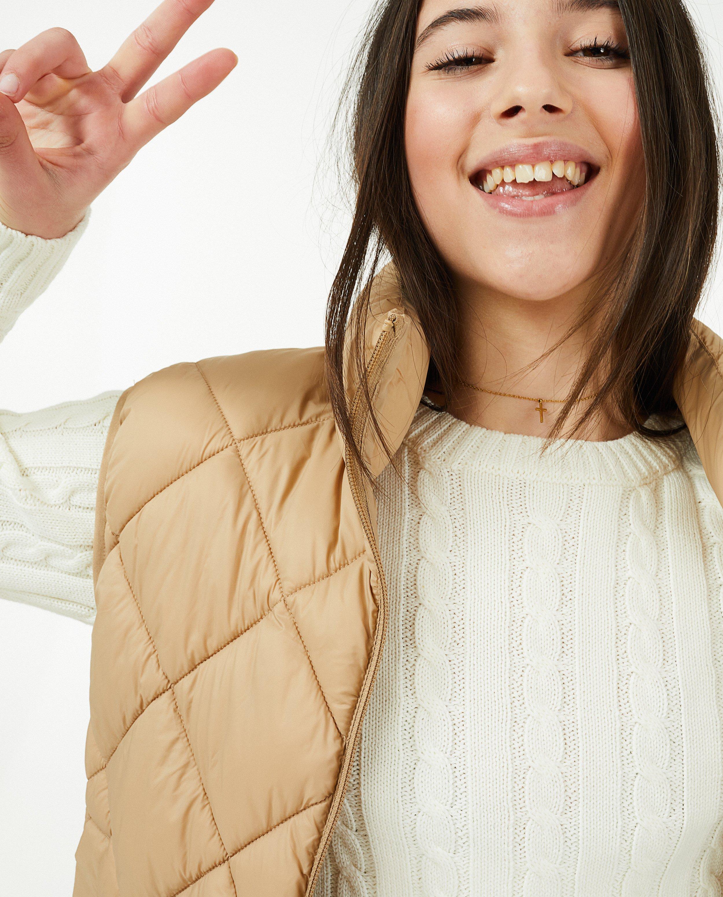 Quilted bodywarmer in beige - Product Detail - lichtbruin - afbeelding nummer 4