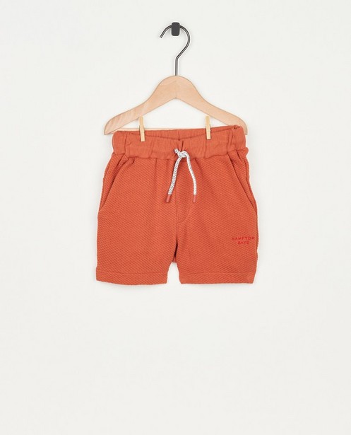 Shorts - Short rouge-orange à motif