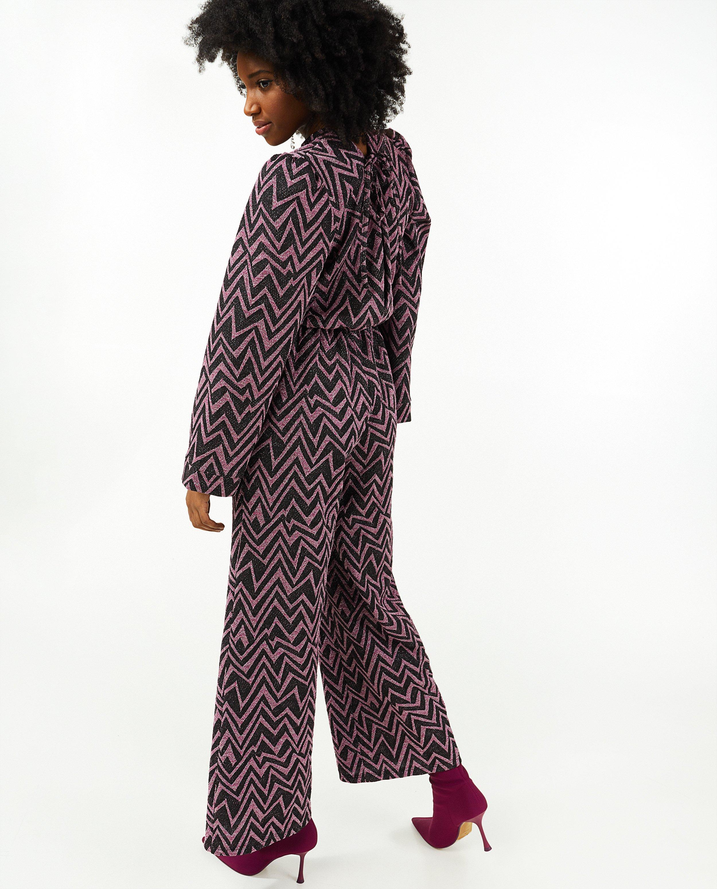 Jumpsuit - Zwart-roze jumpsuit Ella Italia