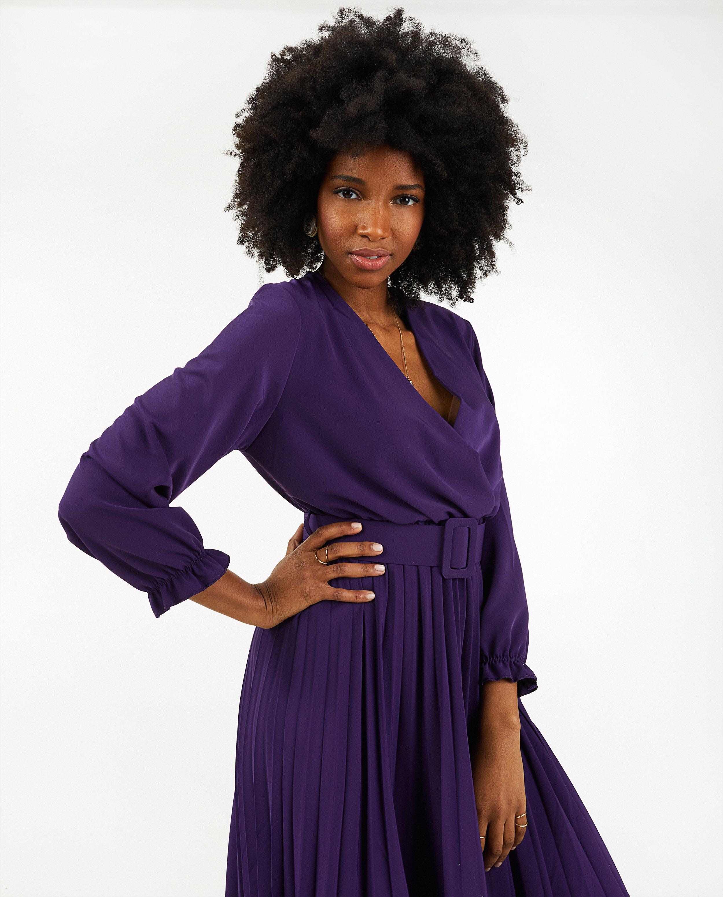 Robe Ma Ella Taille S - Couleur Parme - Coton Mélangé - Neuve Sans étiquette