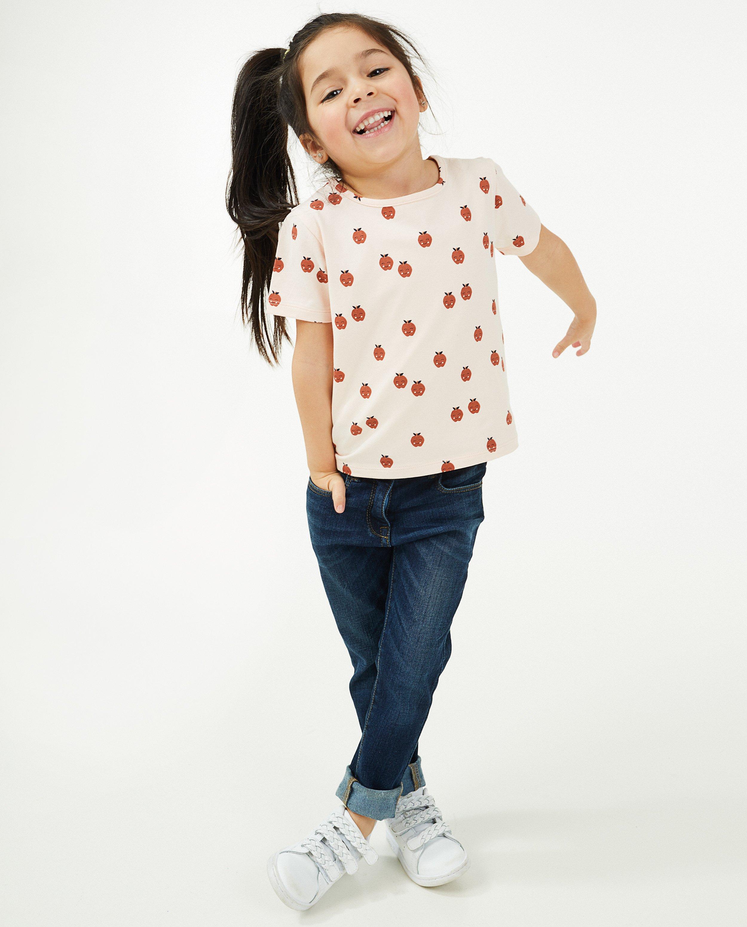 Biokatoenen T-shirtje met print - null - Milla Star