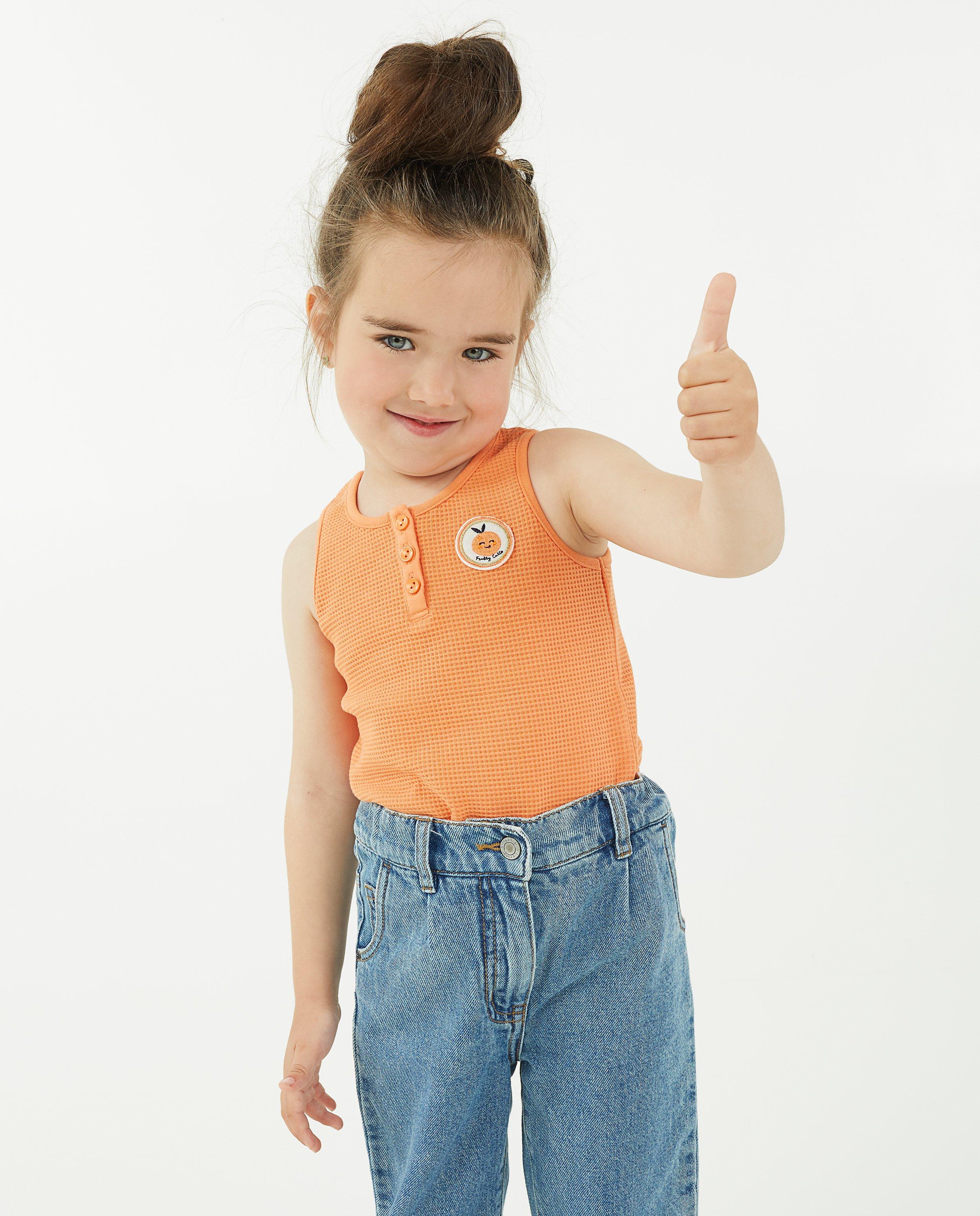 T-shirts - Groen T-shirt met wafelpatroon