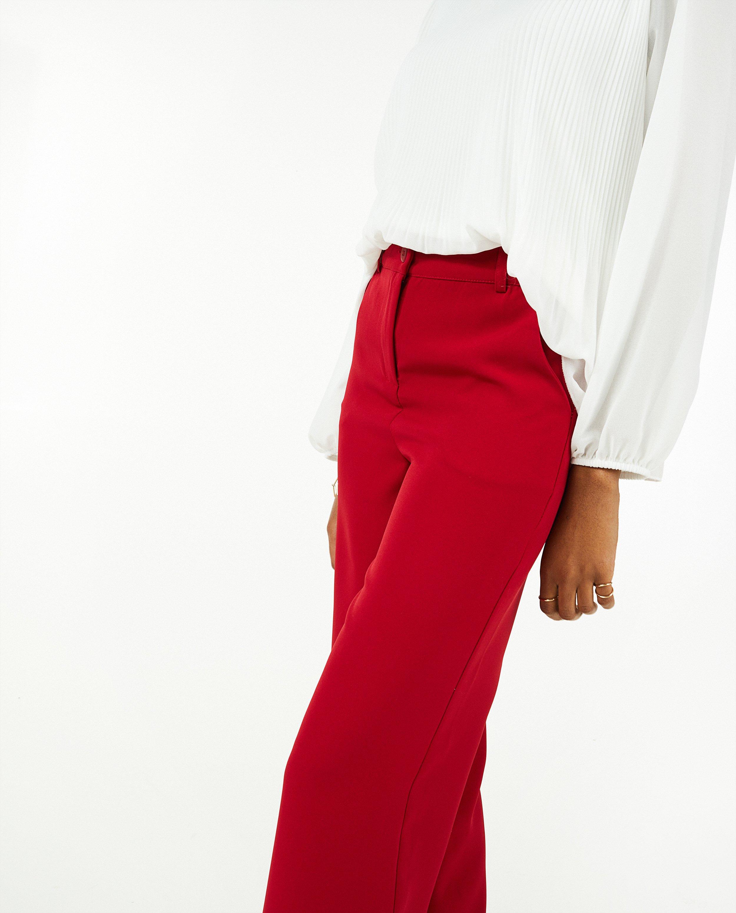 Broeken - Rode broek Ella Italia
