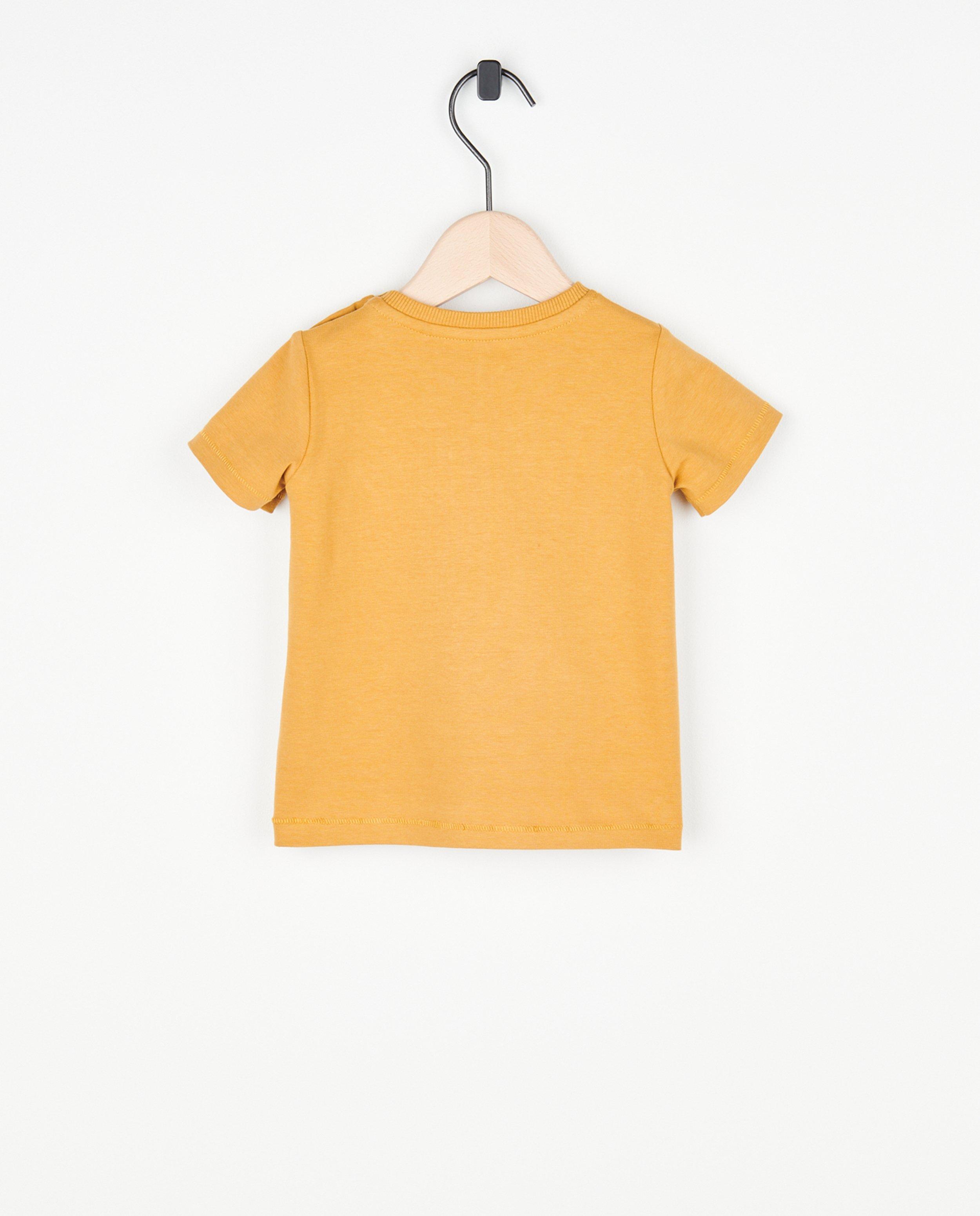 T-shirts - Ecru T-shirtje met borduursel