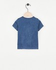 T-shirts - Donkerblauw T-shirt met opschrift