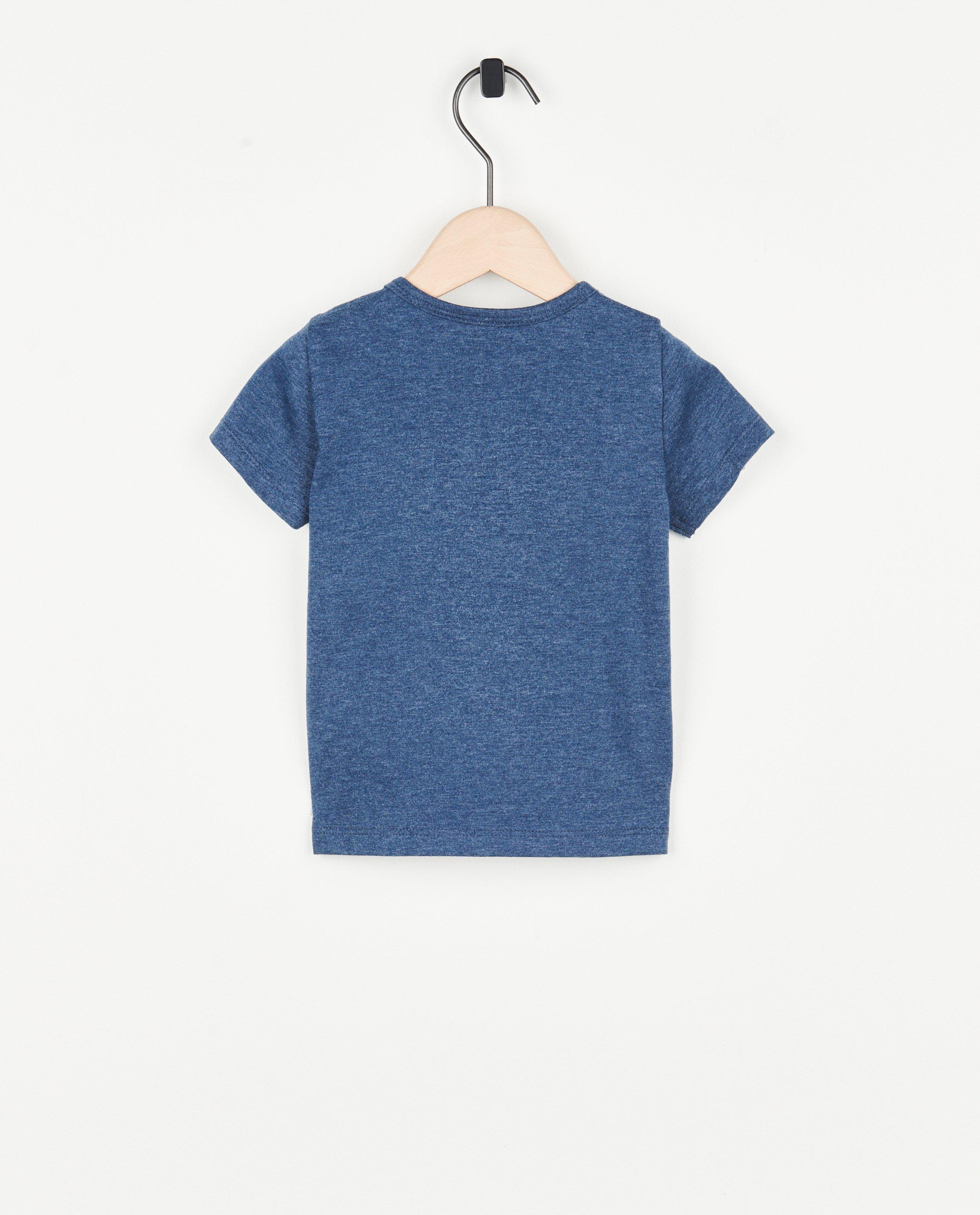 T-shirts - Blauw T-shirt met opschrift (FR)