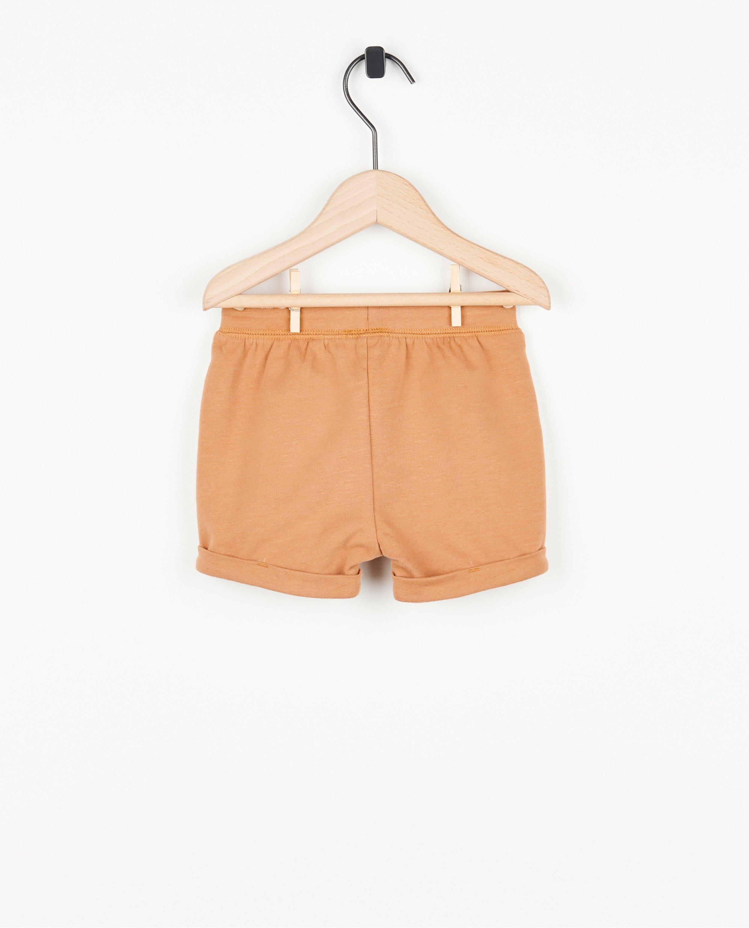 Shorts - Short vert avec cordon de serrage sous tunnel