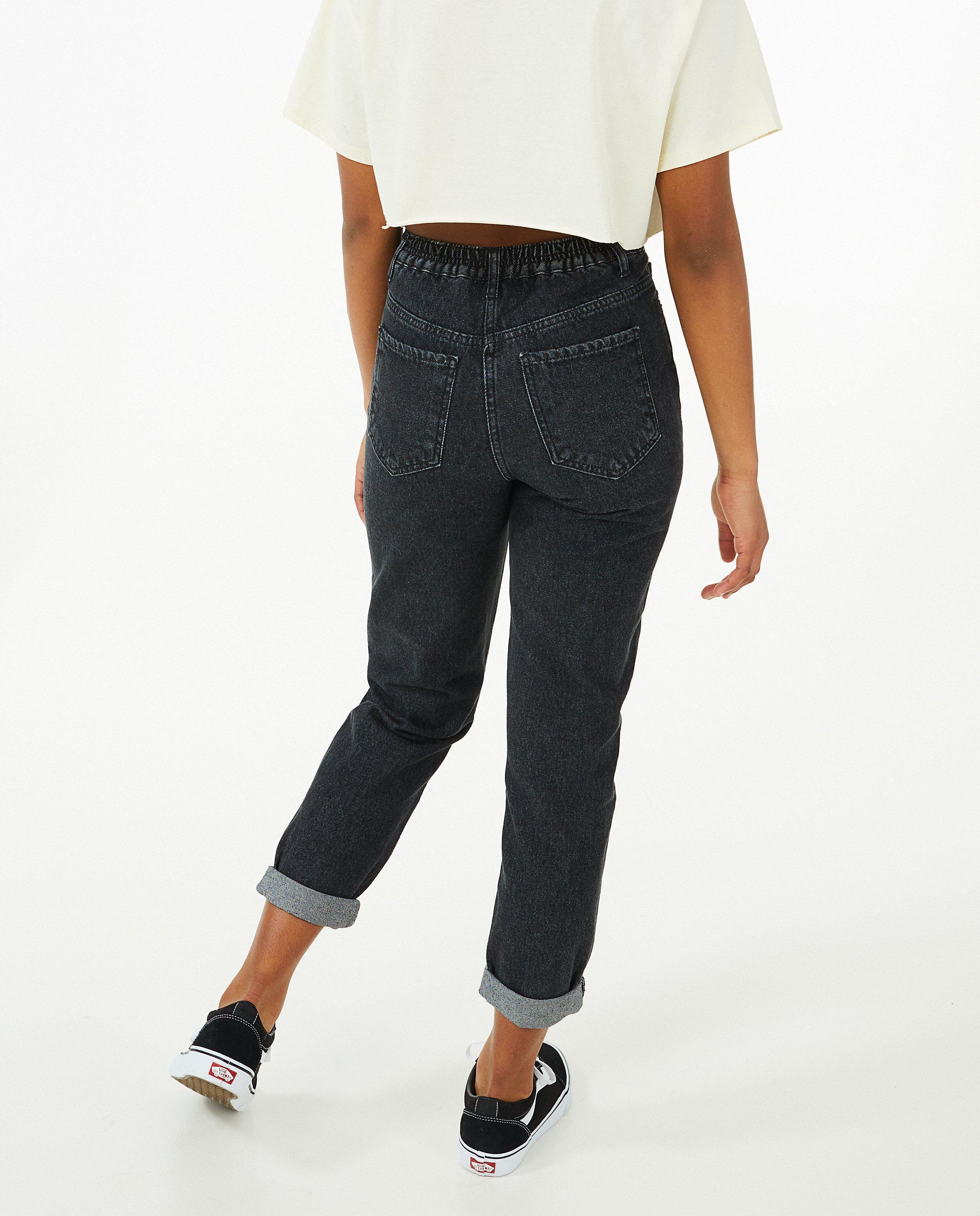 Jeans - Zwarte mom jeans Renee
