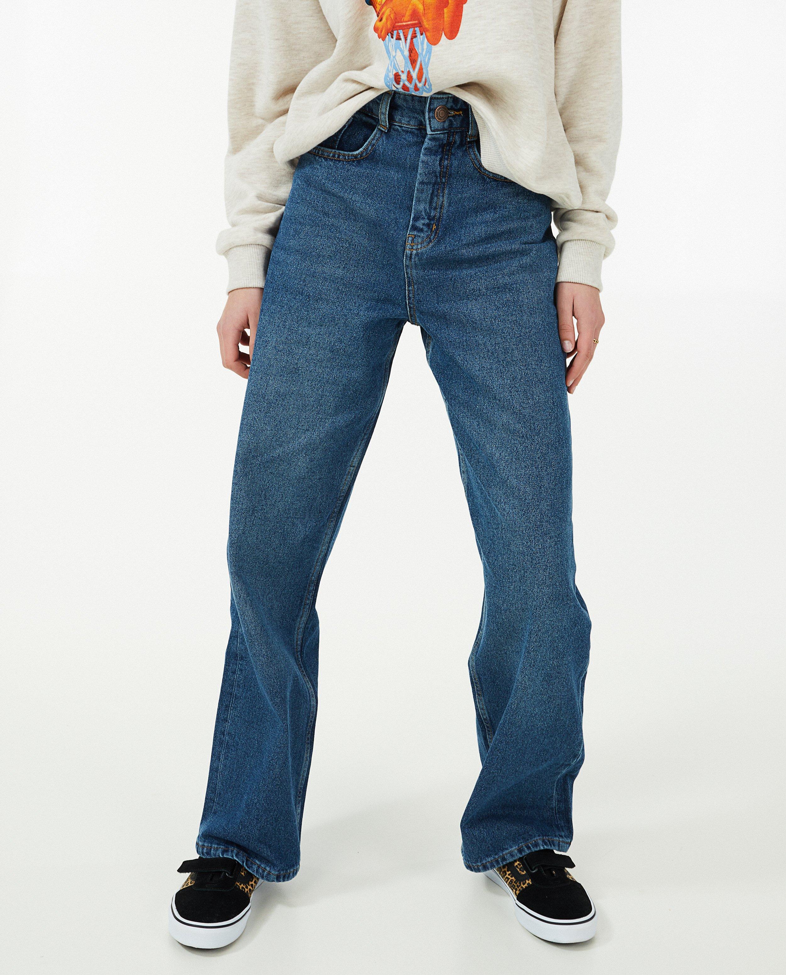 Jeans - Blauwe flared jeans Marley