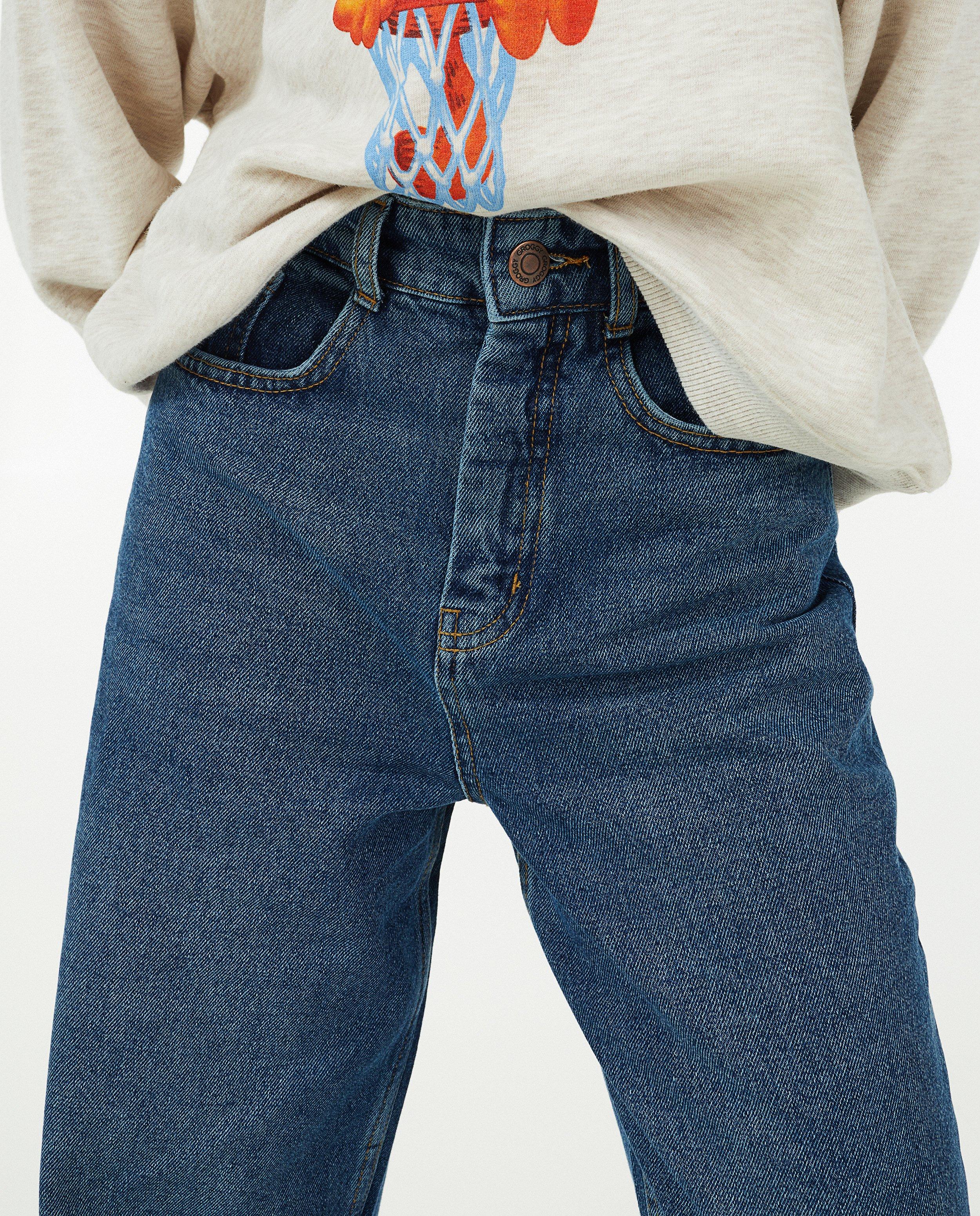 Jeans - Blauwe flared jeans Marley