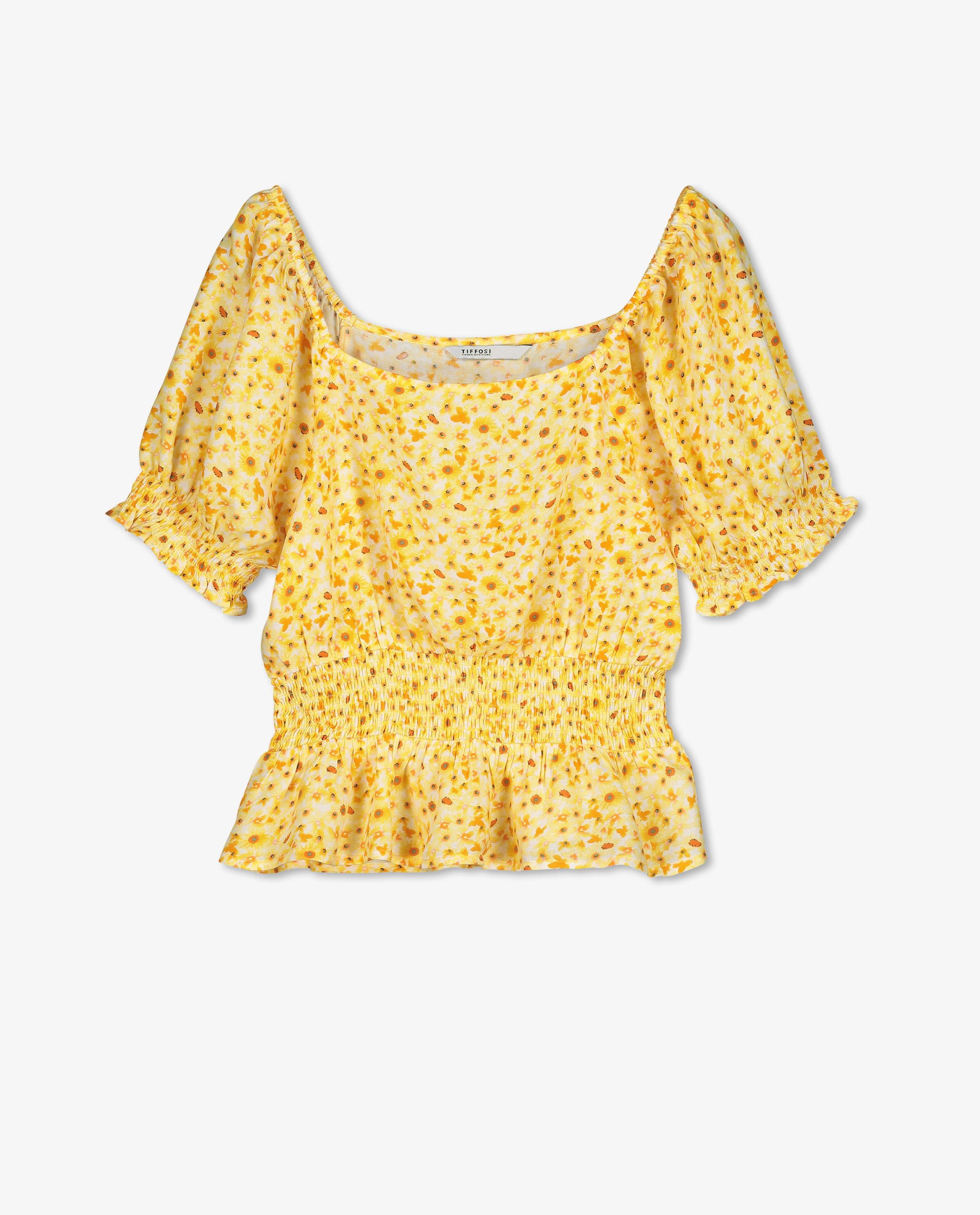 Gele top met print Tiffosi - null - Tiffosi
