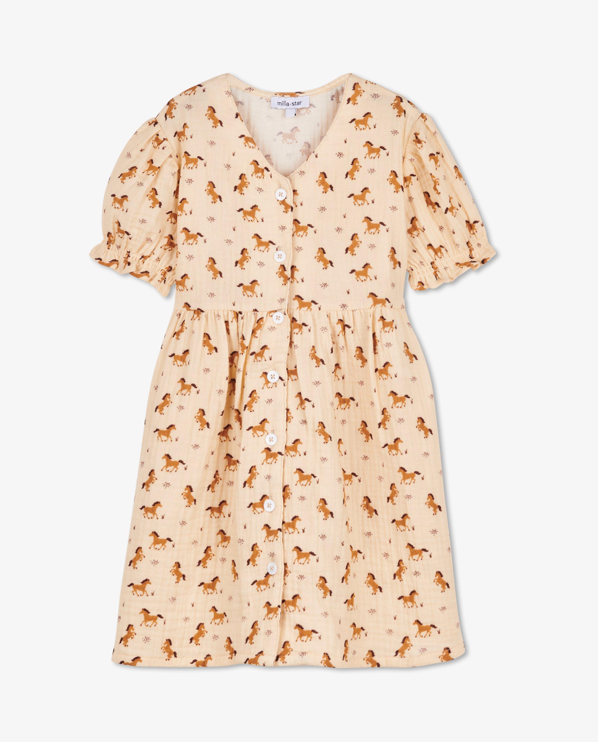 Robes - Robe à imprimé à chevaux