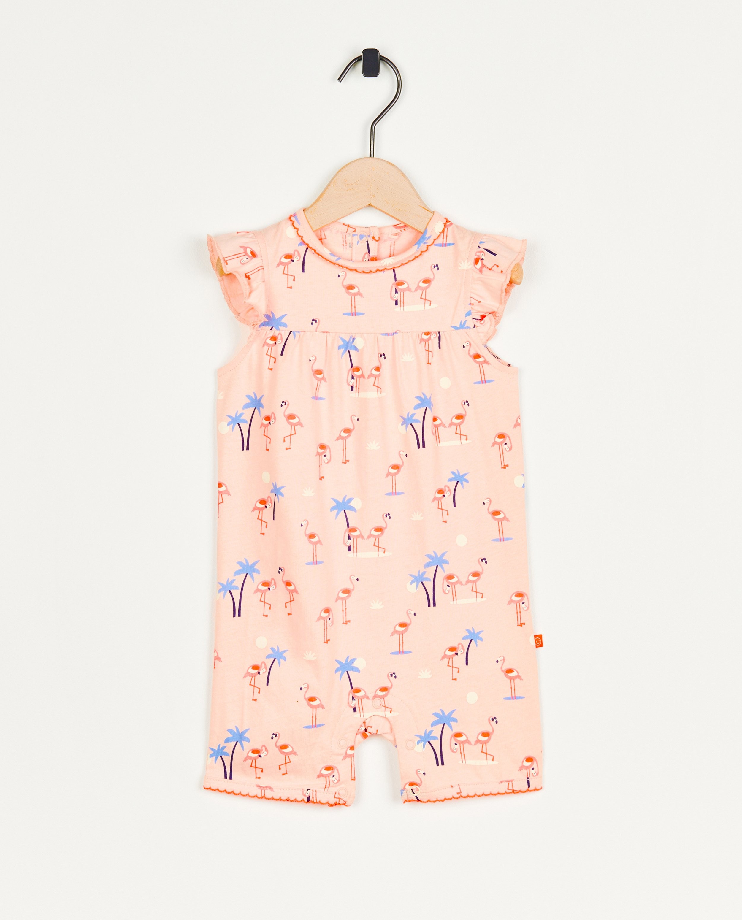 Roze pyjama met flamingoprint - null - Cuddles and Smiles