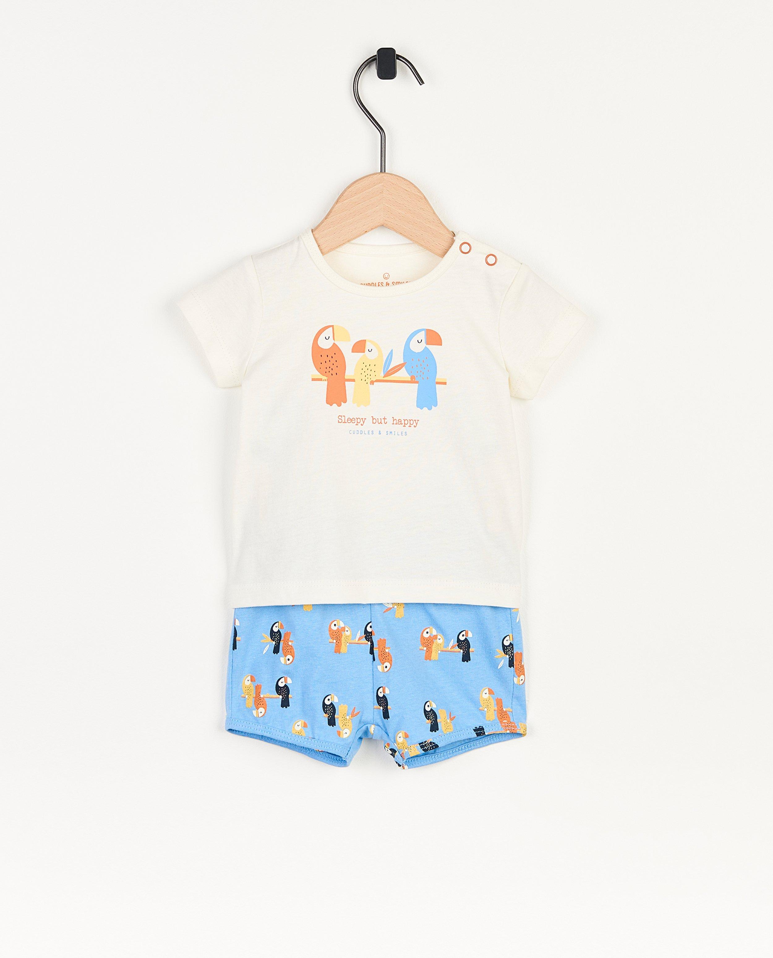 Pyjama met vogelprint - null - Cuddles and Smiles