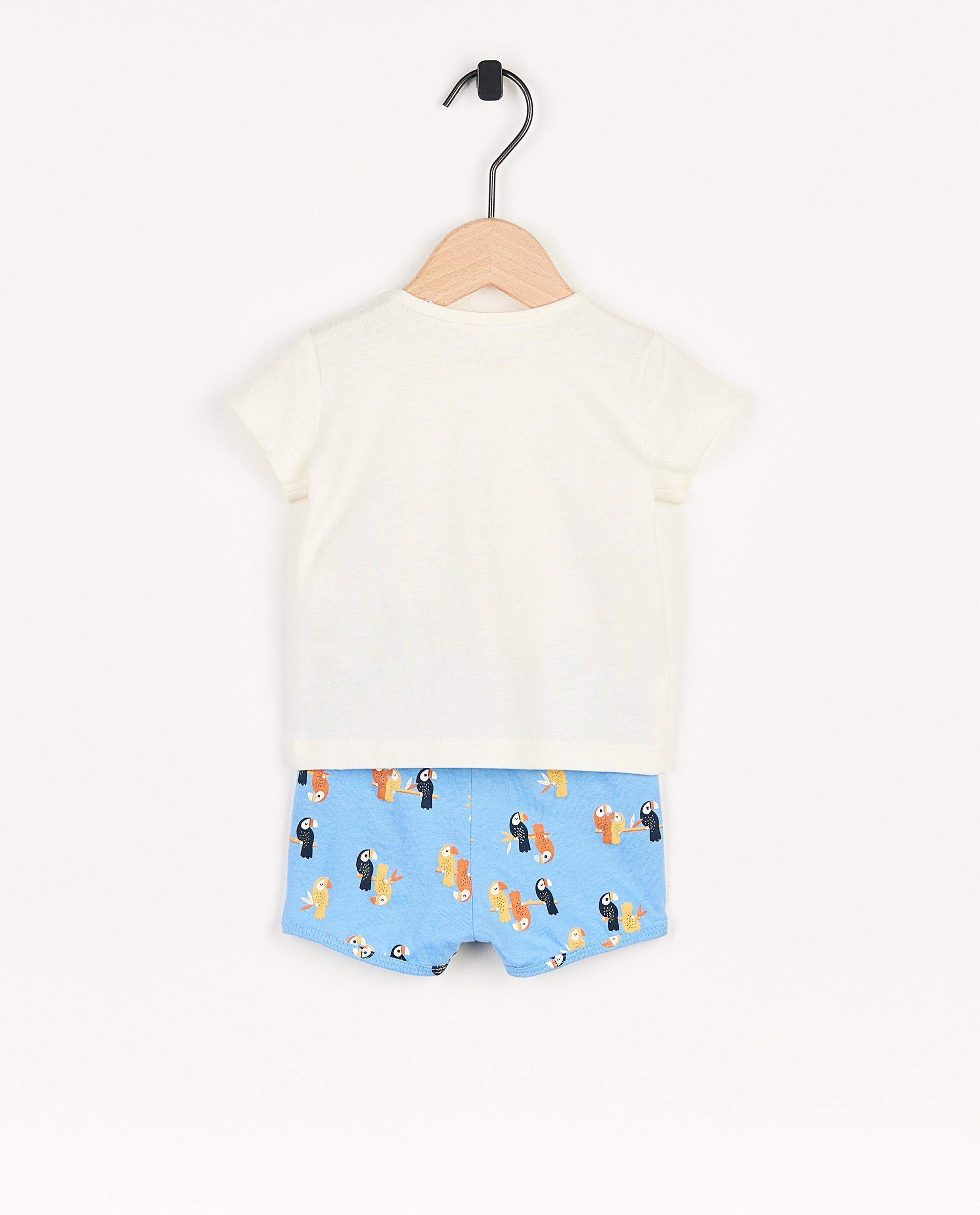 Nachtkleding - Pyjama met vogelprint