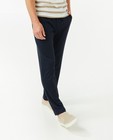 Pantalons - Pantalon bleu foncé avec cordon de serrage sous tunnel