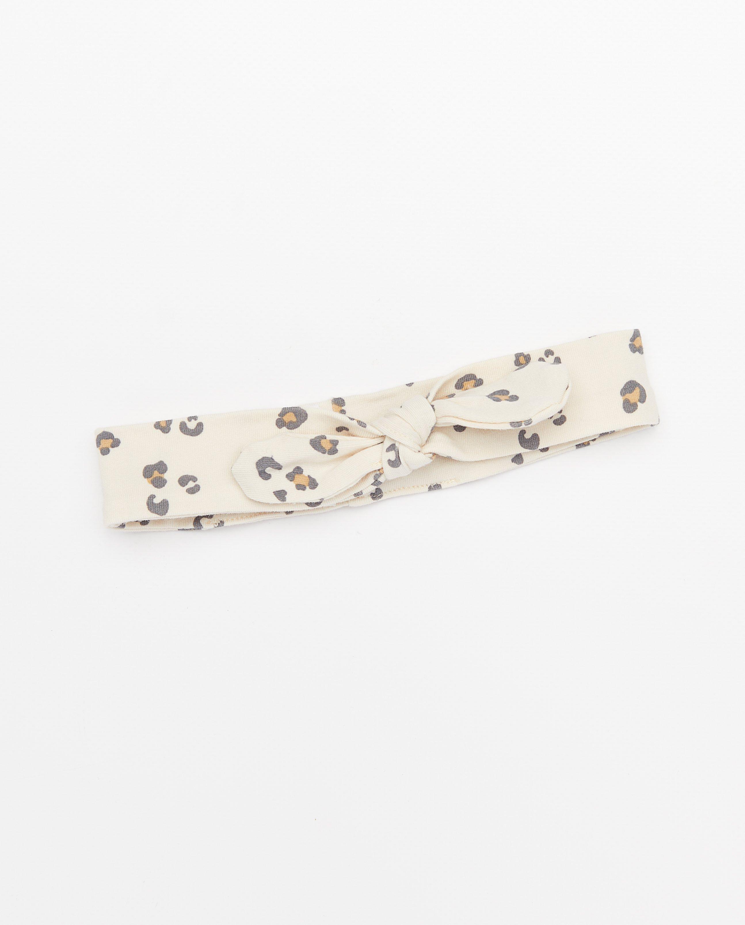 Offwhite haarband met print - null - Feetje