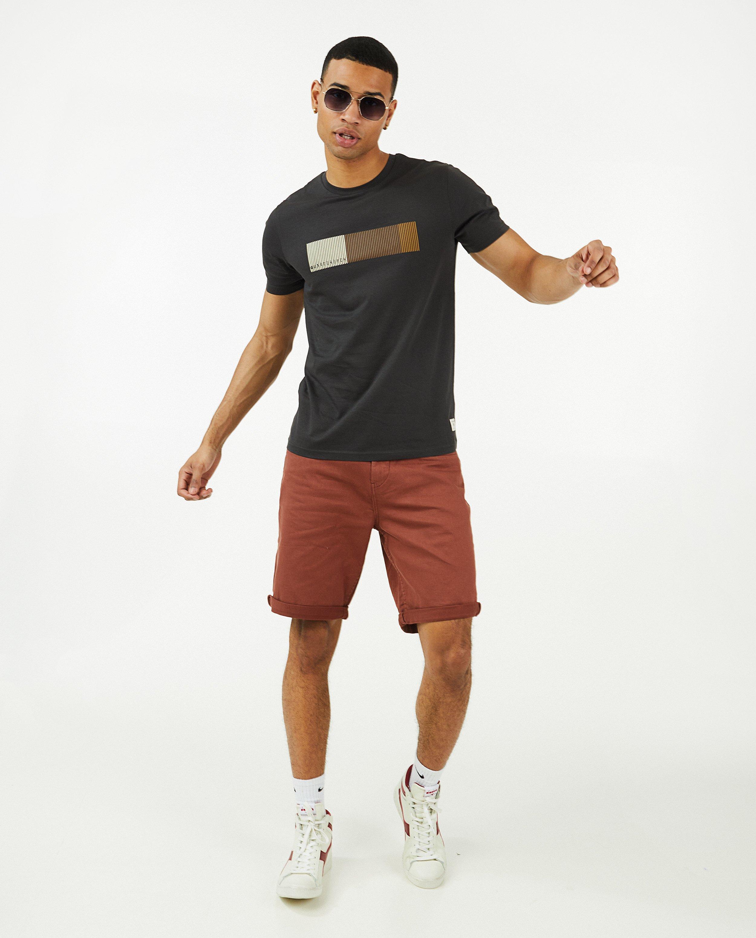 T-shirts - T-shirt bleu foncé à imprimé