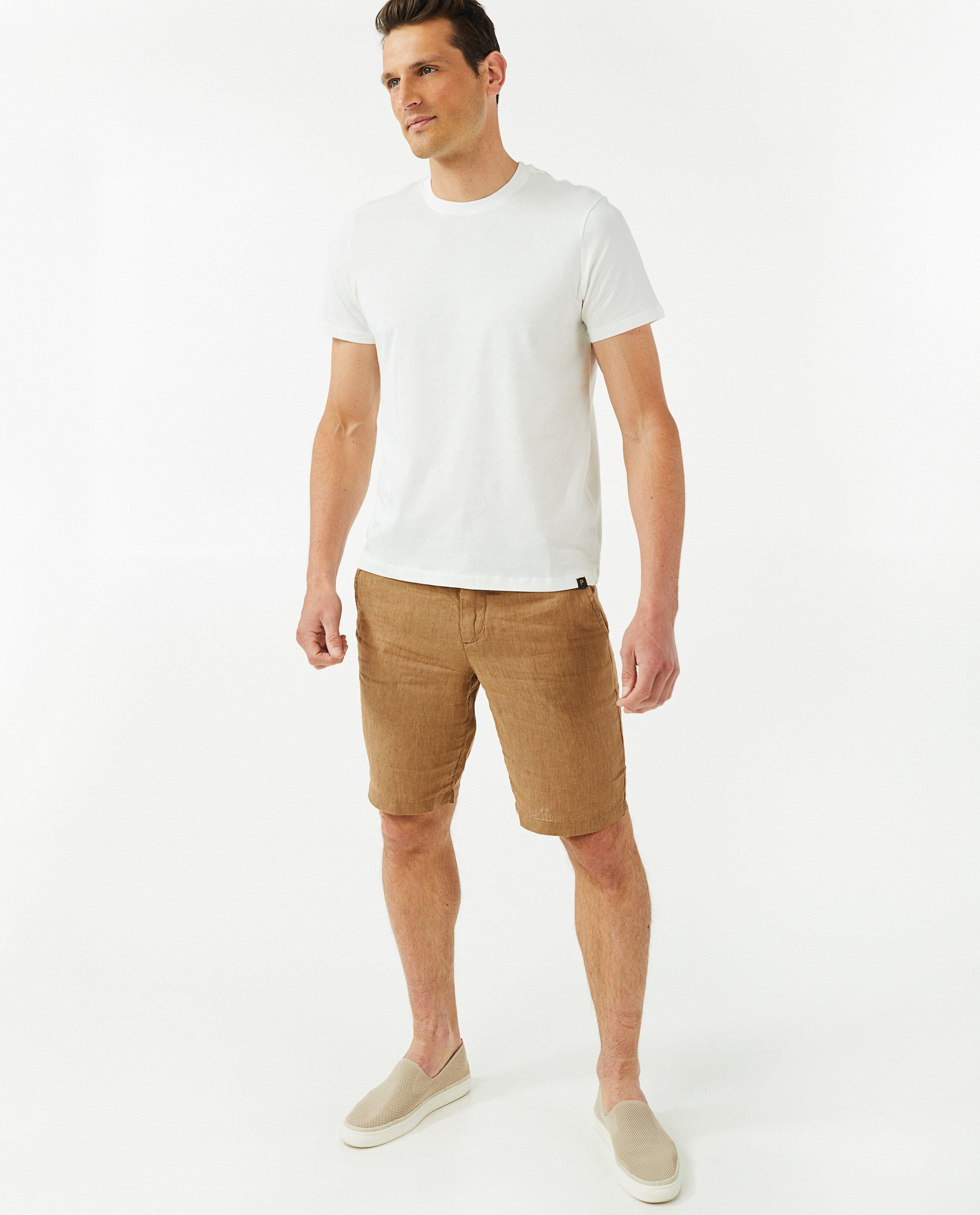 Donkerblauwe short met chino fit - null - Quarterback